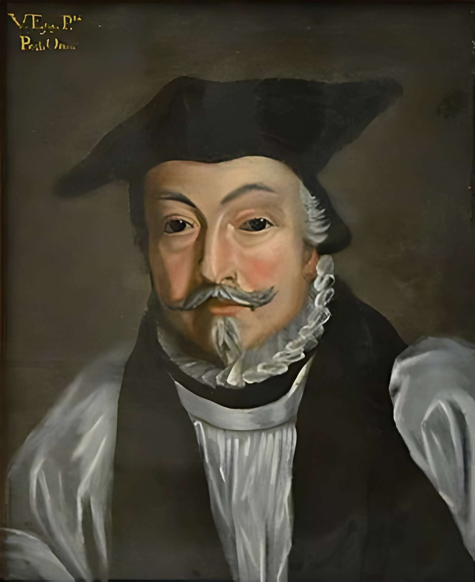 17th-century retrospective portrait of Paulus Orosius, by Fernán González, currently in the Frei Manuel do Cenáculo National Museum, Évora, Portugal