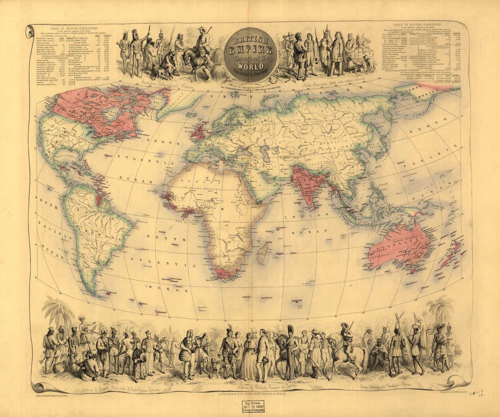 British Empire throughout the world exhibited in one view