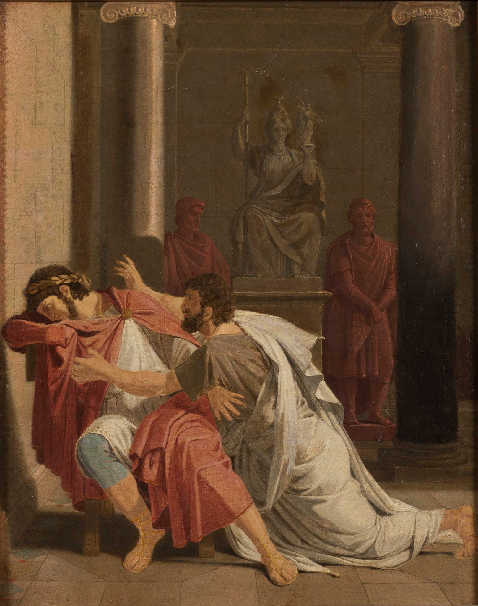 Burrhus, Nero's Tutor, Prostrating Himself before his Sovereign Lord, from Otto Wallgren
