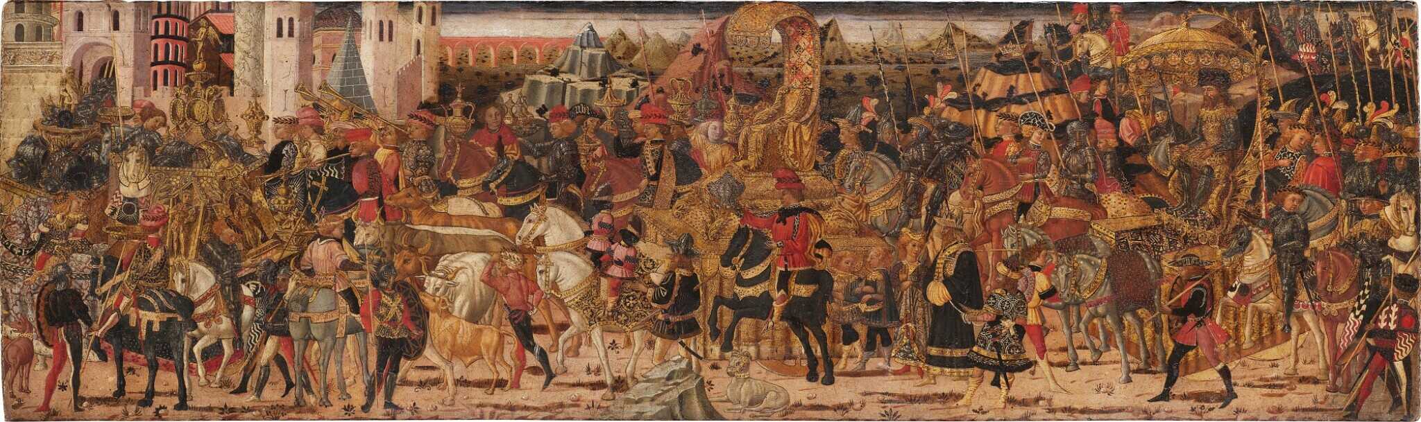 Giovanni di ser Giovanni Guidi’s painting, Triumph of Lucius Aemilius Paullus after the Battle of Pydna