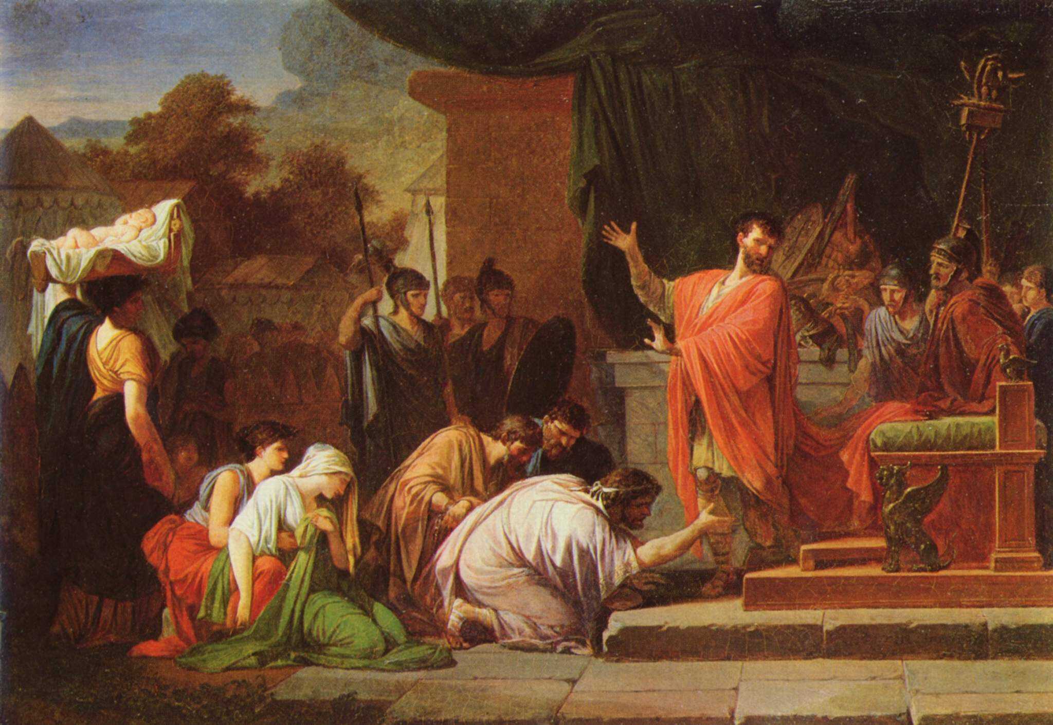 Jean-François Pierre Peyron’s painting, King Perseus before Aemilius Paulus
