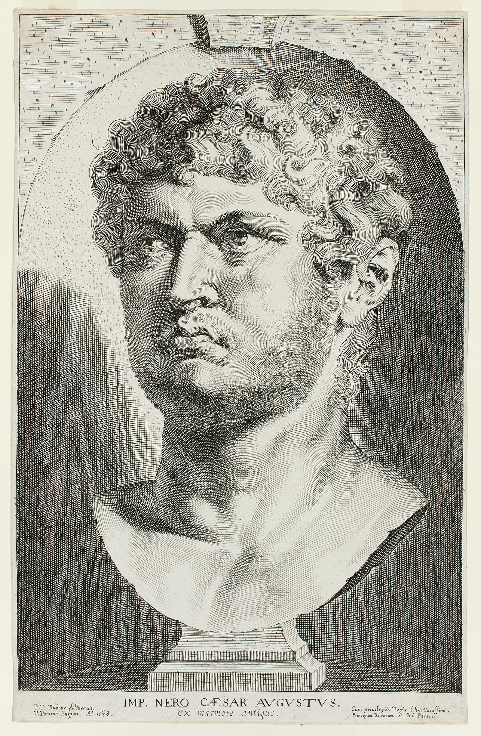 Nero (54-68 AD) by Paul Pontius, from the Art Institute of Chicago