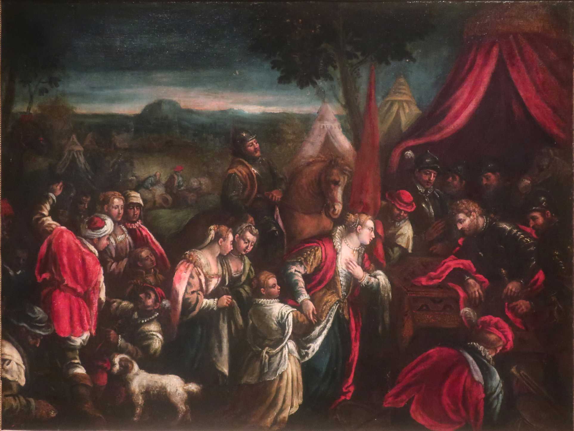 Queen Zenobia in the Tent of Aurelian, attributed to Gerolamo Bassano