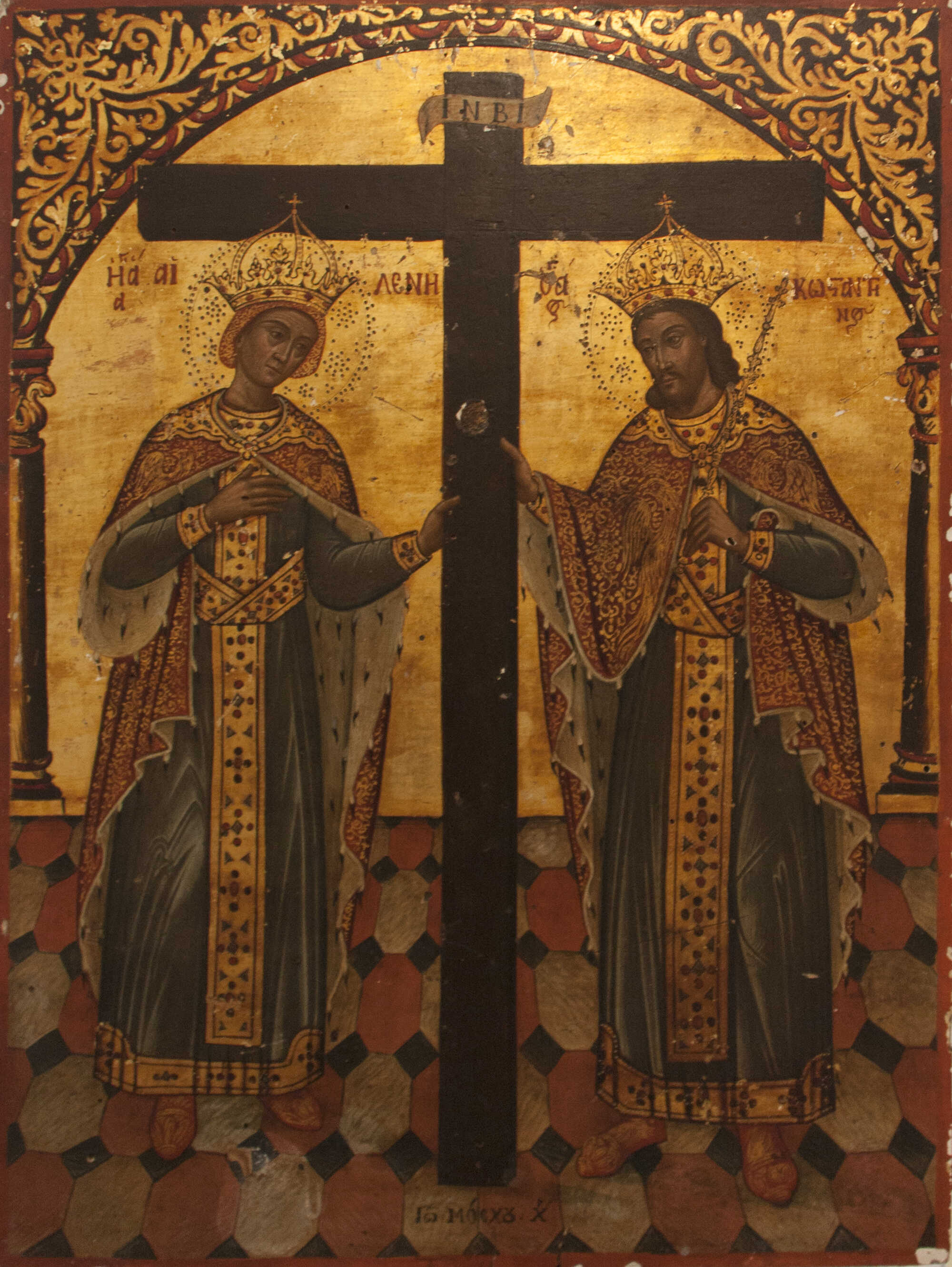 Saint Costantine and Saint Helena with the Holy Cross, from Giovanni Mosco