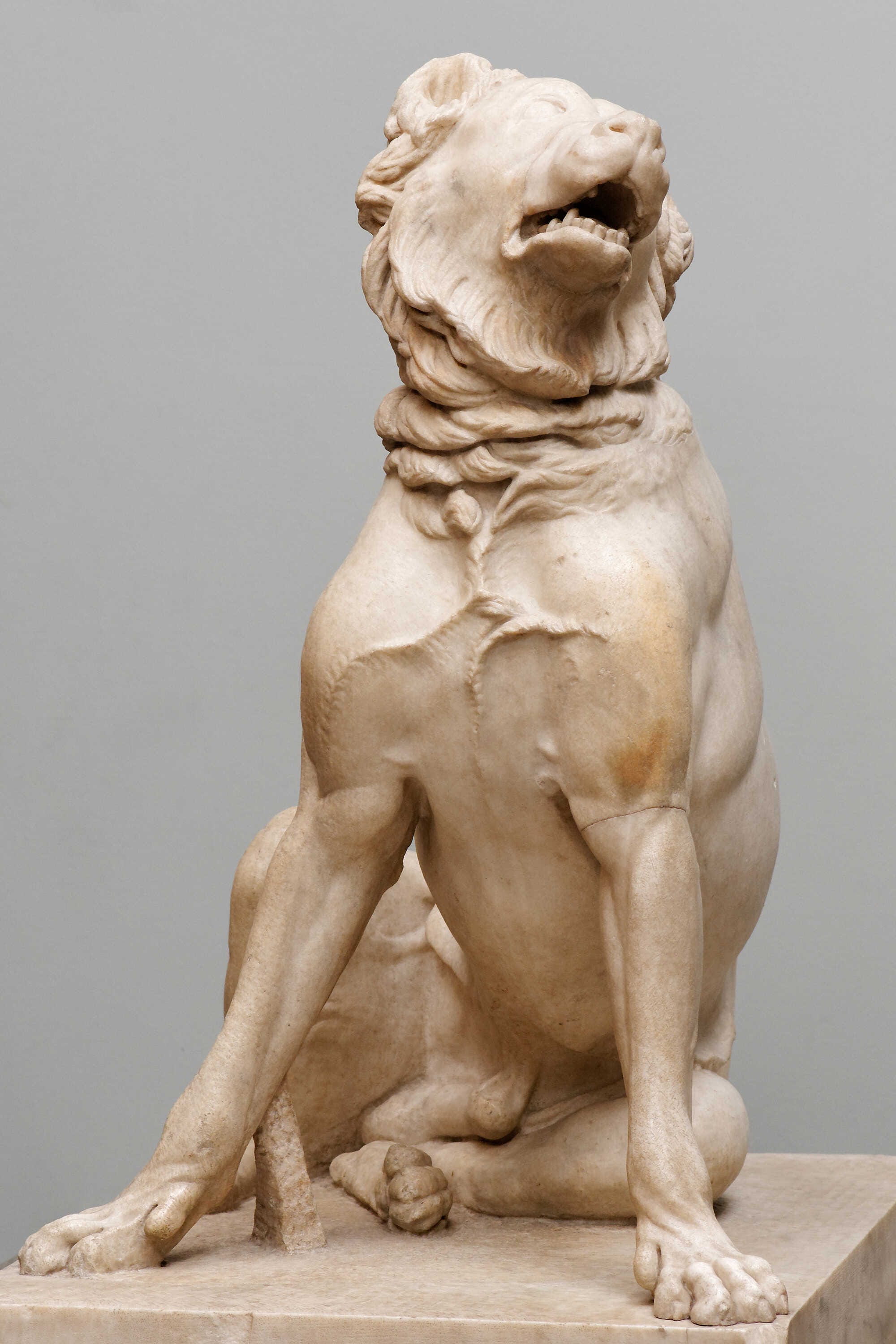 Statue of a Molossian hound,  Roman copy after a Hellenistic bronze original