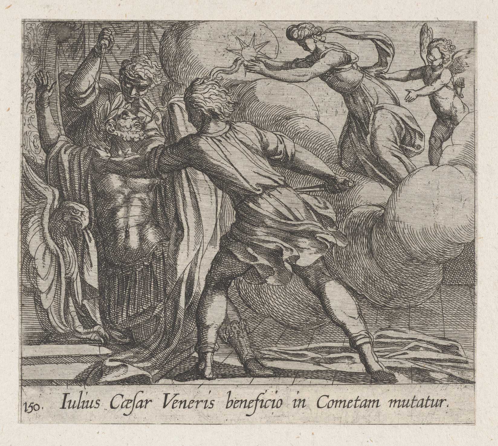 The Murder of Julius Caesar, from Ovid's The Metamorphoses, in the MET MuseumThe Murder of Julius Caesar, from Ovid's The Metamorphoses, in the MET Museum (a star, or a comet can be seen leaving his body)