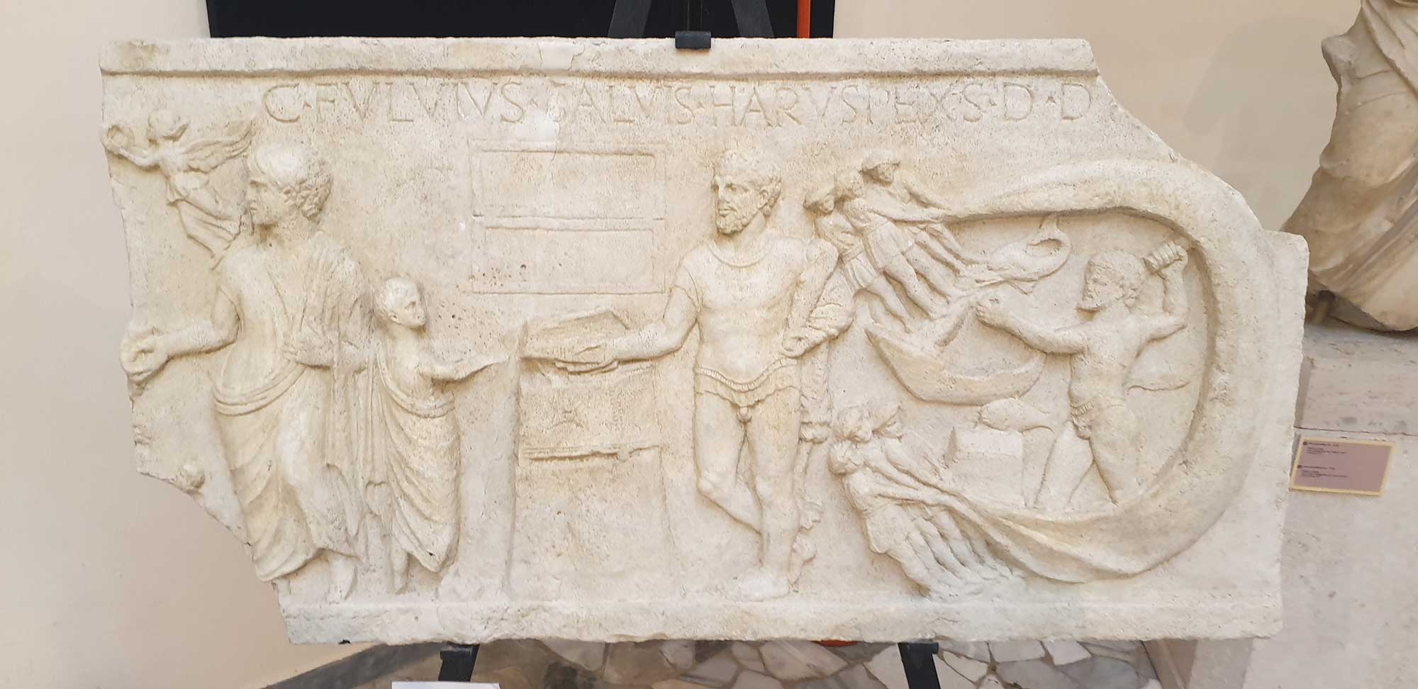 Votive Relief of Haruspex Caius Fulvius Salvis