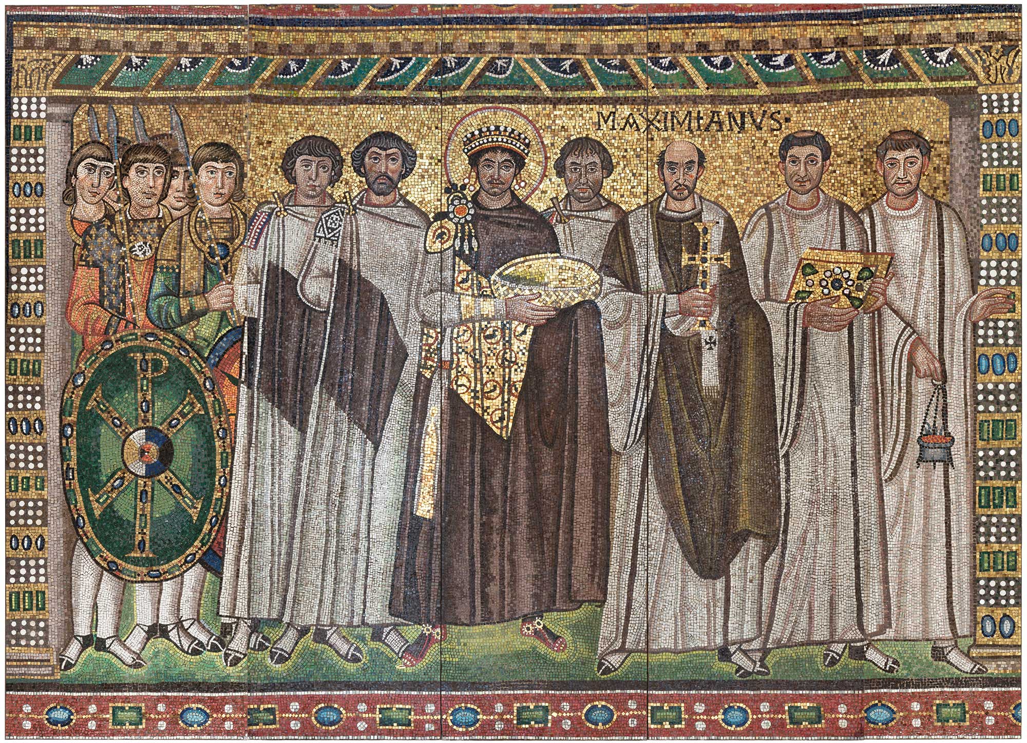 Emperor Justinian and Members of His Court, from The MET Museum