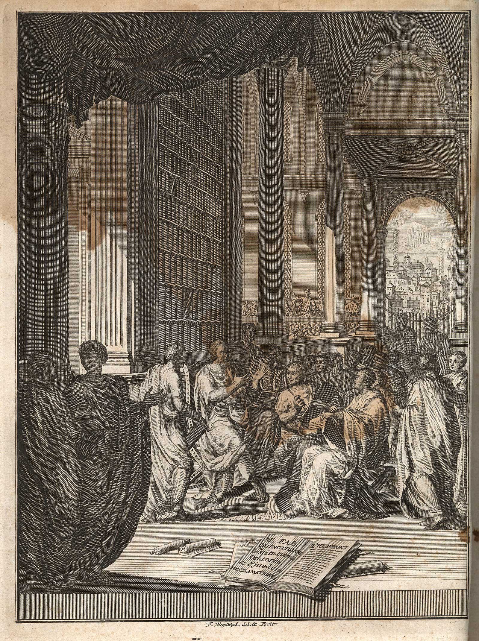 Frontispiece of Quintilian’s Institutio oratoria