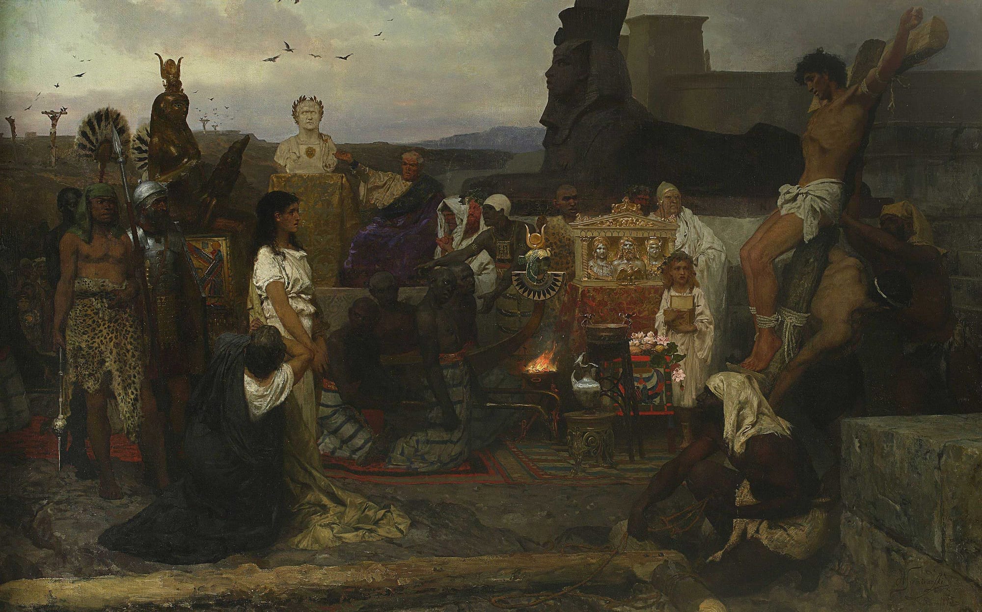 Henryk Siemiradzki's painting, Martyrdom of early Christians