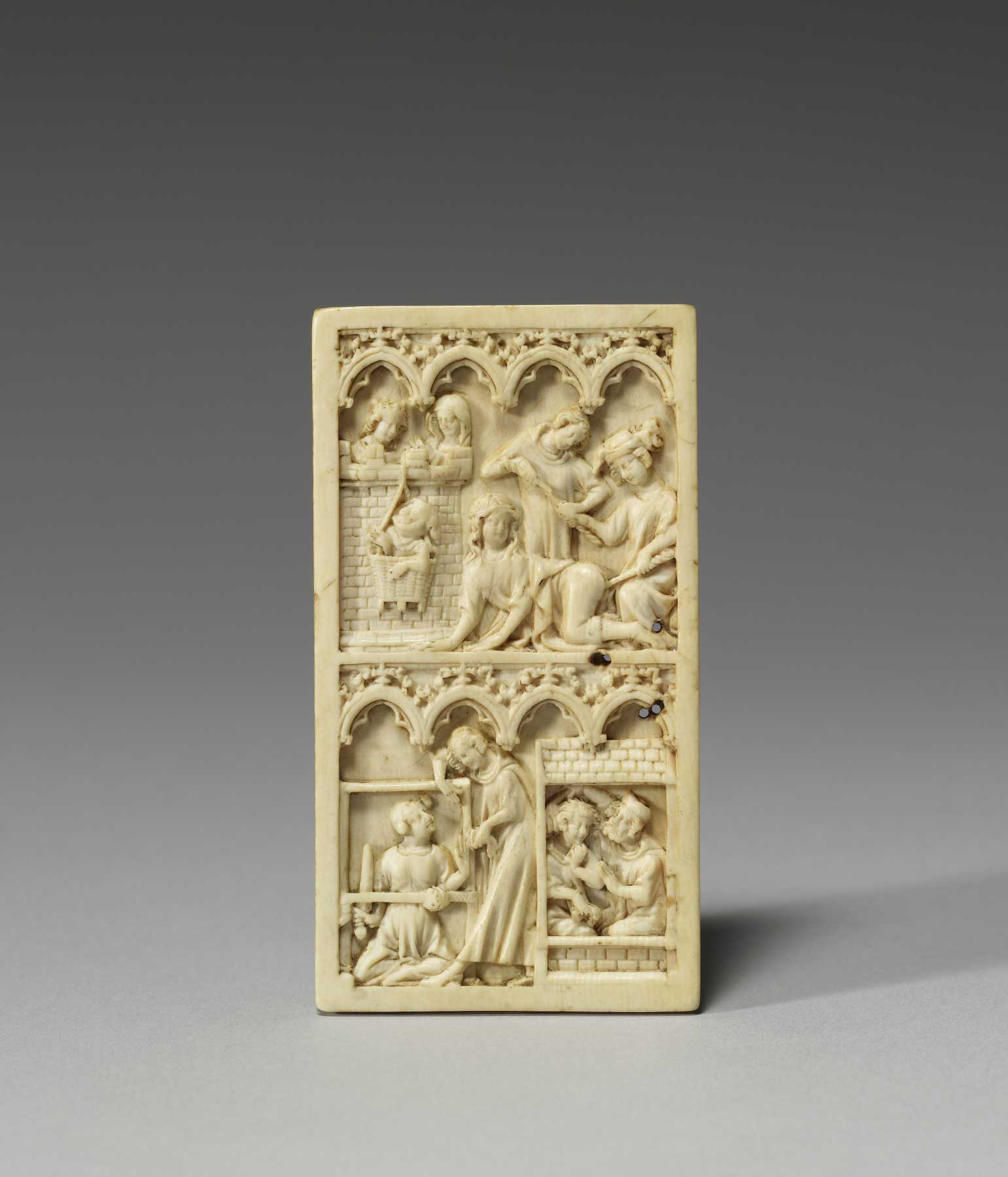 Writing Tablet with Scenes from the Lives of Virgil and Aristotle, from The Walters Art Museum