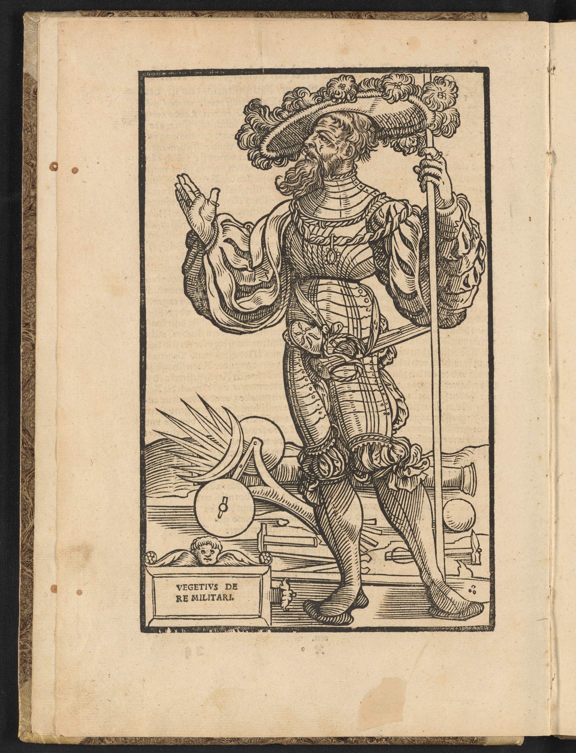 Artist's depiction of Publius Flavius Vegetius Renatus, commonly referred to as Vegetius, a writer from the Later Roman Empire (circa 4th century) who wrote extensively on military matters.