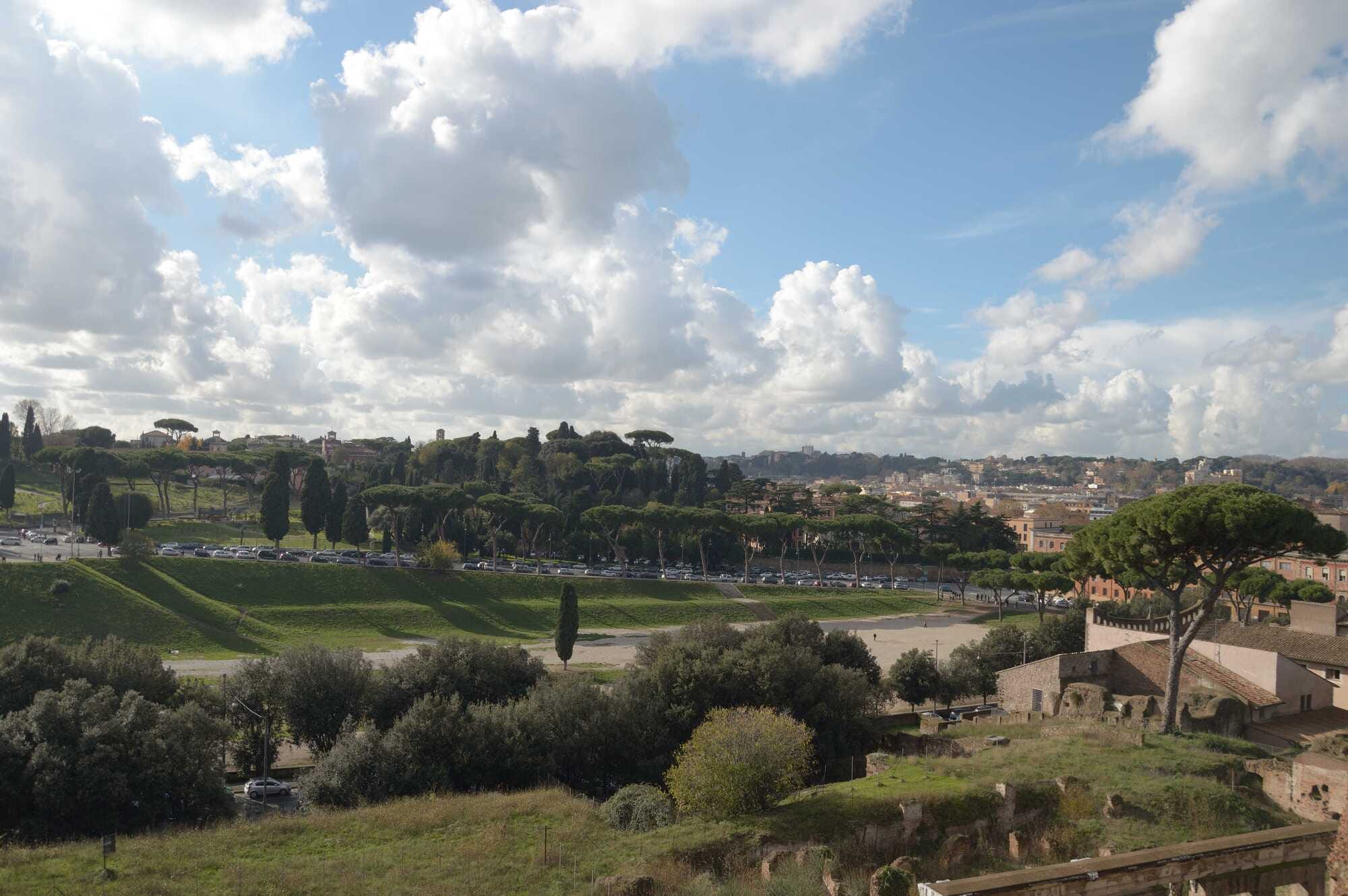 Circus Maximus seen from Palatine hill. 