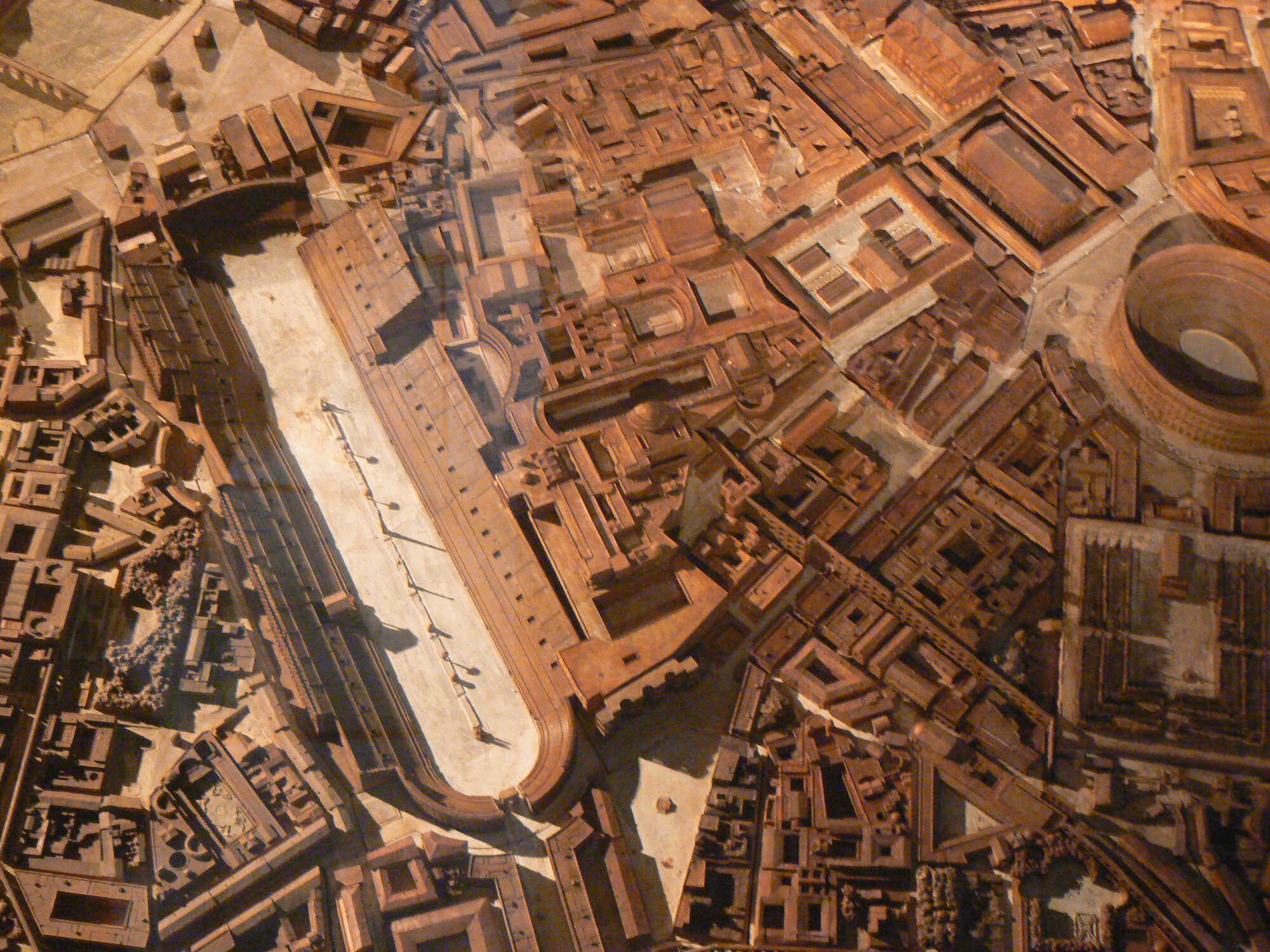 Model of Rome by Paul Bigot, MRSH University of Caen: Colosseum and&nbsp;Circus Maximus area