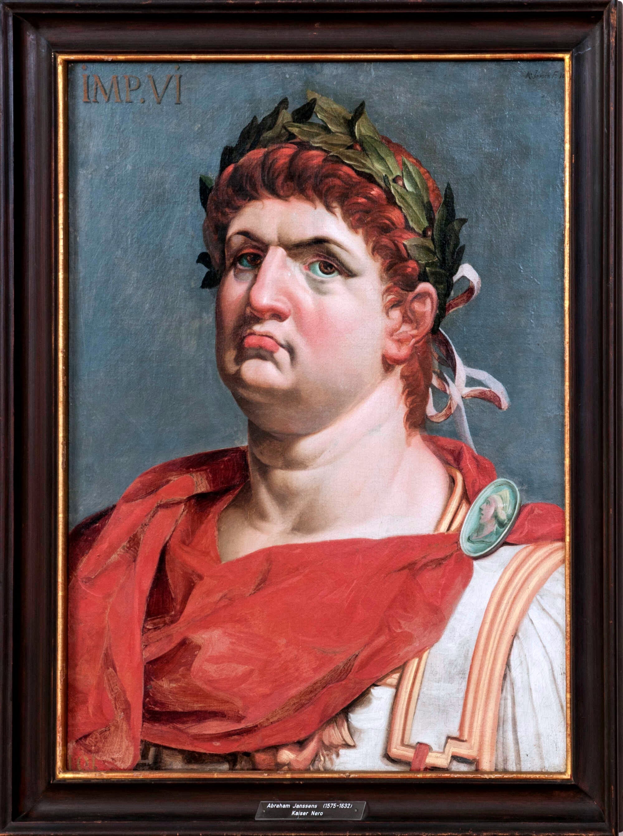 Emperor Nero, oil on canvas, by Abraham Janssens