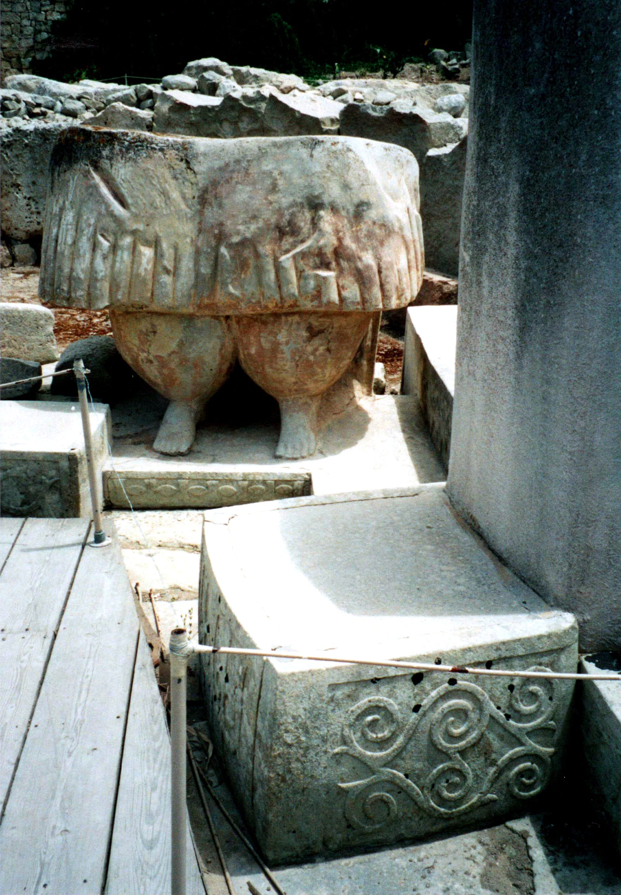 South Temple, Fat Lady Statue in Malta. This large statue is of the familiar "obese" type. It would be somewhat over six feet when complete. It is usually considered to represent a goddess of fertility.