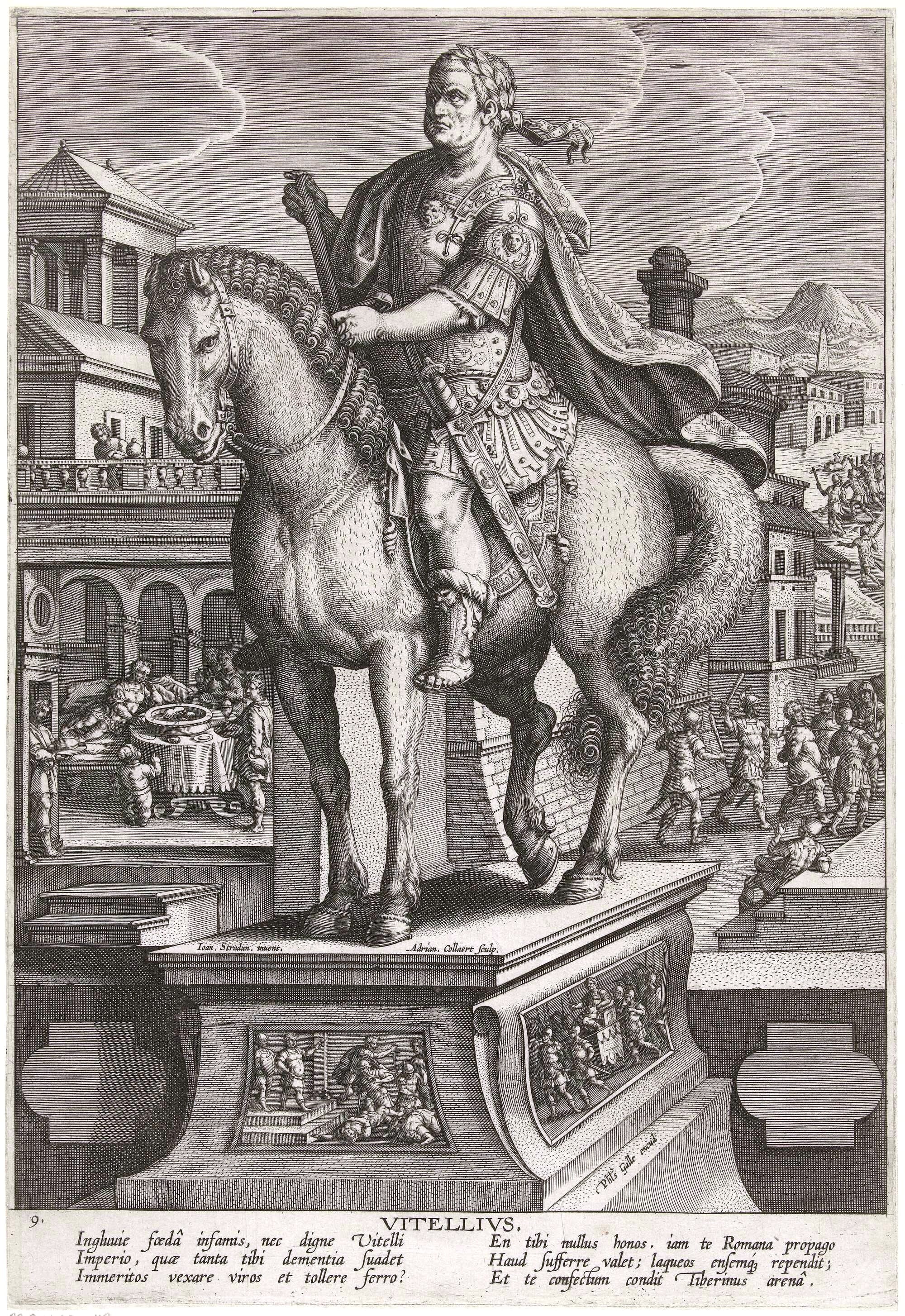 Emperor Vitellius on horseback