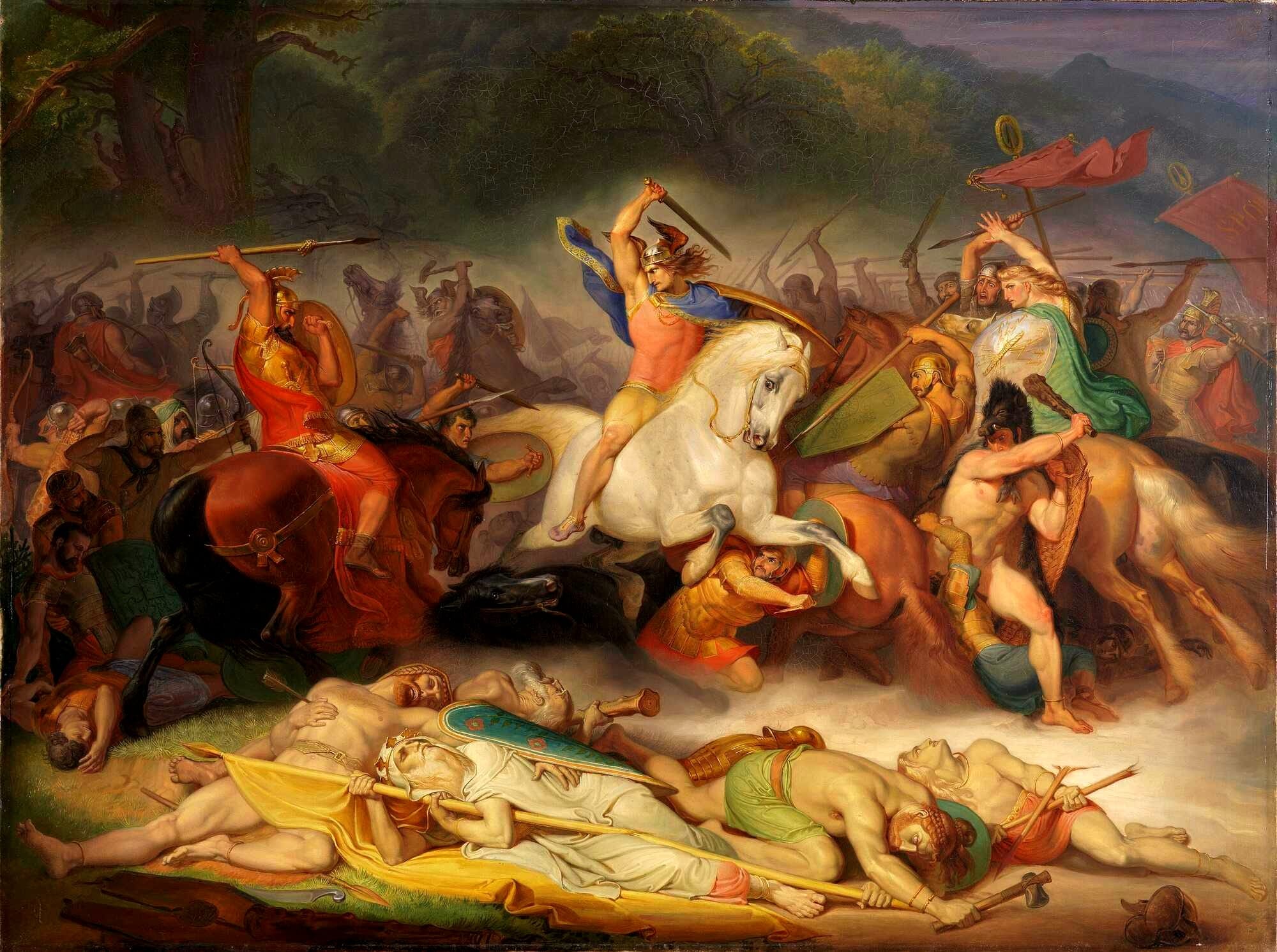  Wilhelm Lindenschmit the Elder: Battle of the Teutoburg Forest 