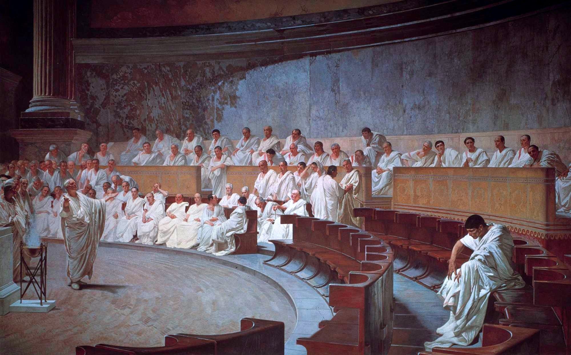 Cicero Denounces Catiline by Cesare Maccari