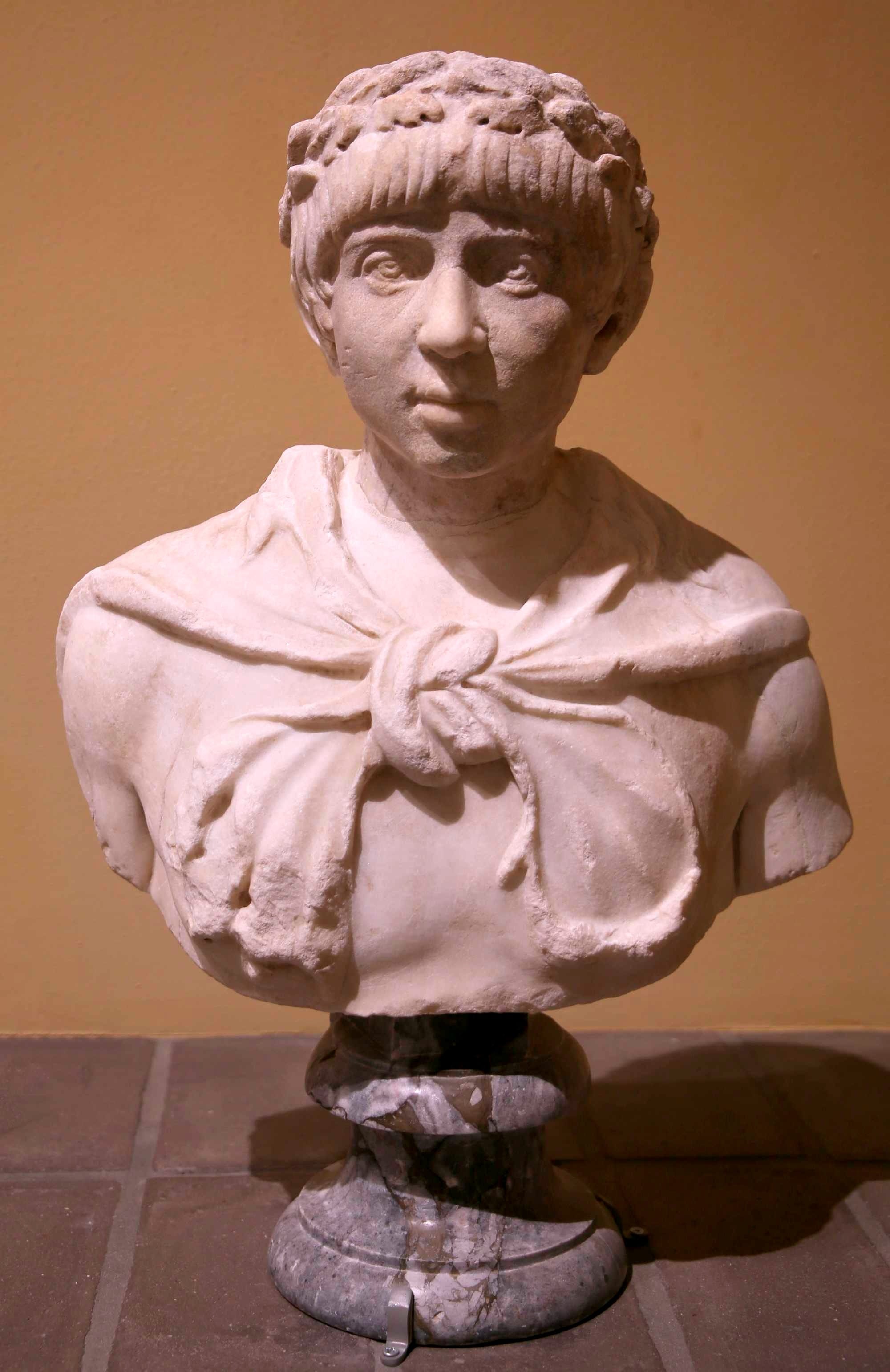 Portrait of a young prince called Romulus Augustulus, ca. 140-150 AD, from the Giustiniani collection