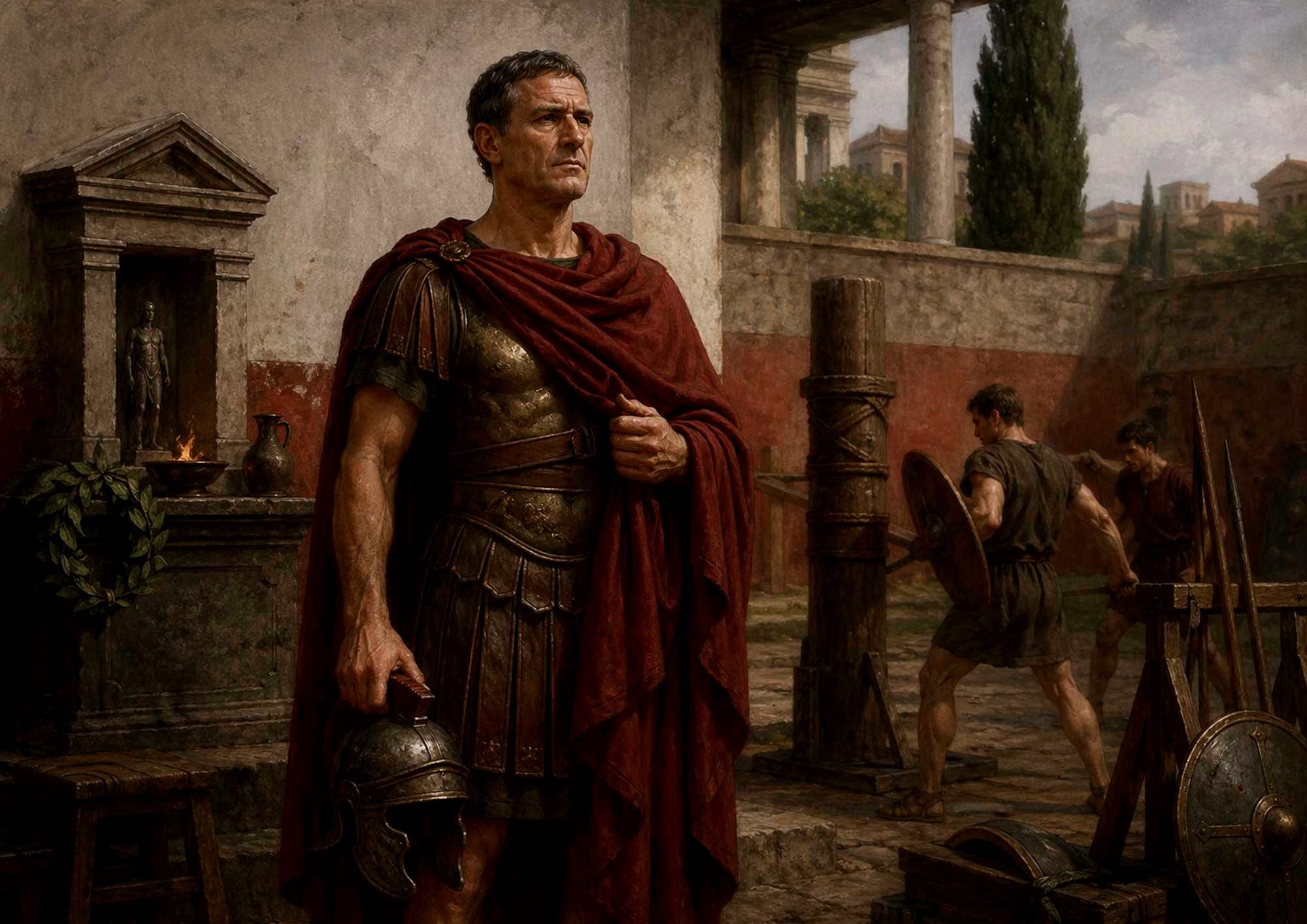 A possible representation of the "traditional" military look of the Romans