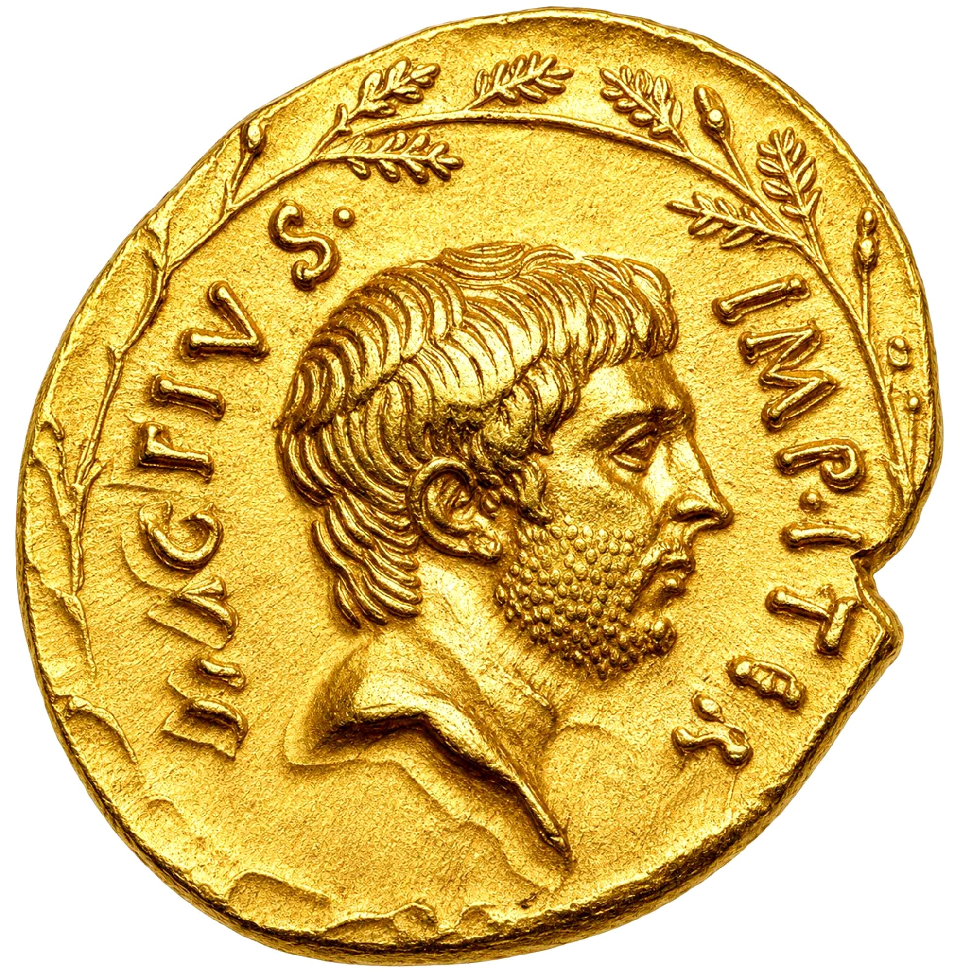 Aureus of Sextus Pompeius, 42-40 BC, minted in Sicily