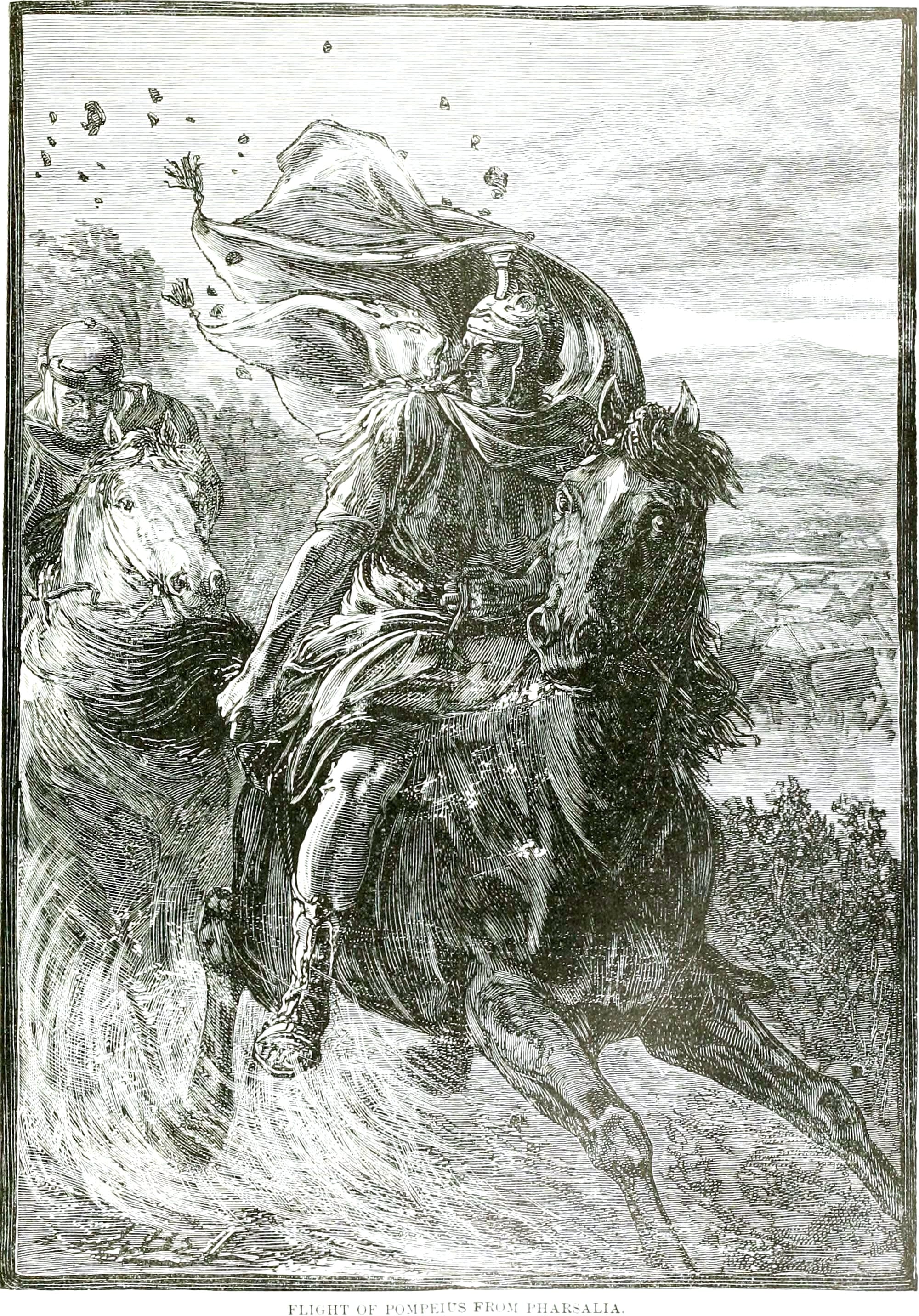 Image from page 246 of Ridpath's Universal history, Flight of Pompey from Pharsalia