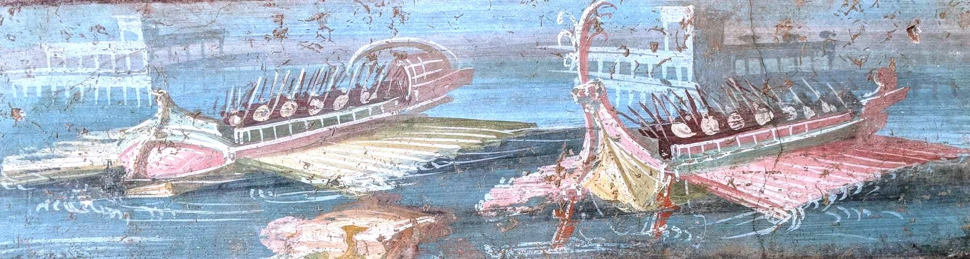 Fresco of Two Triremes.
