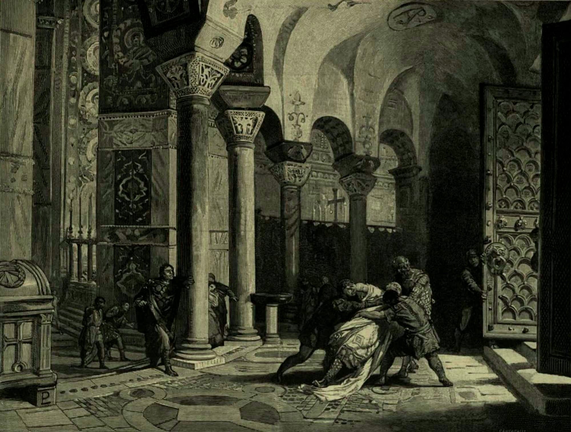 Lodovico Pogliaghi - Death of Stilicho, Ravenna, 408