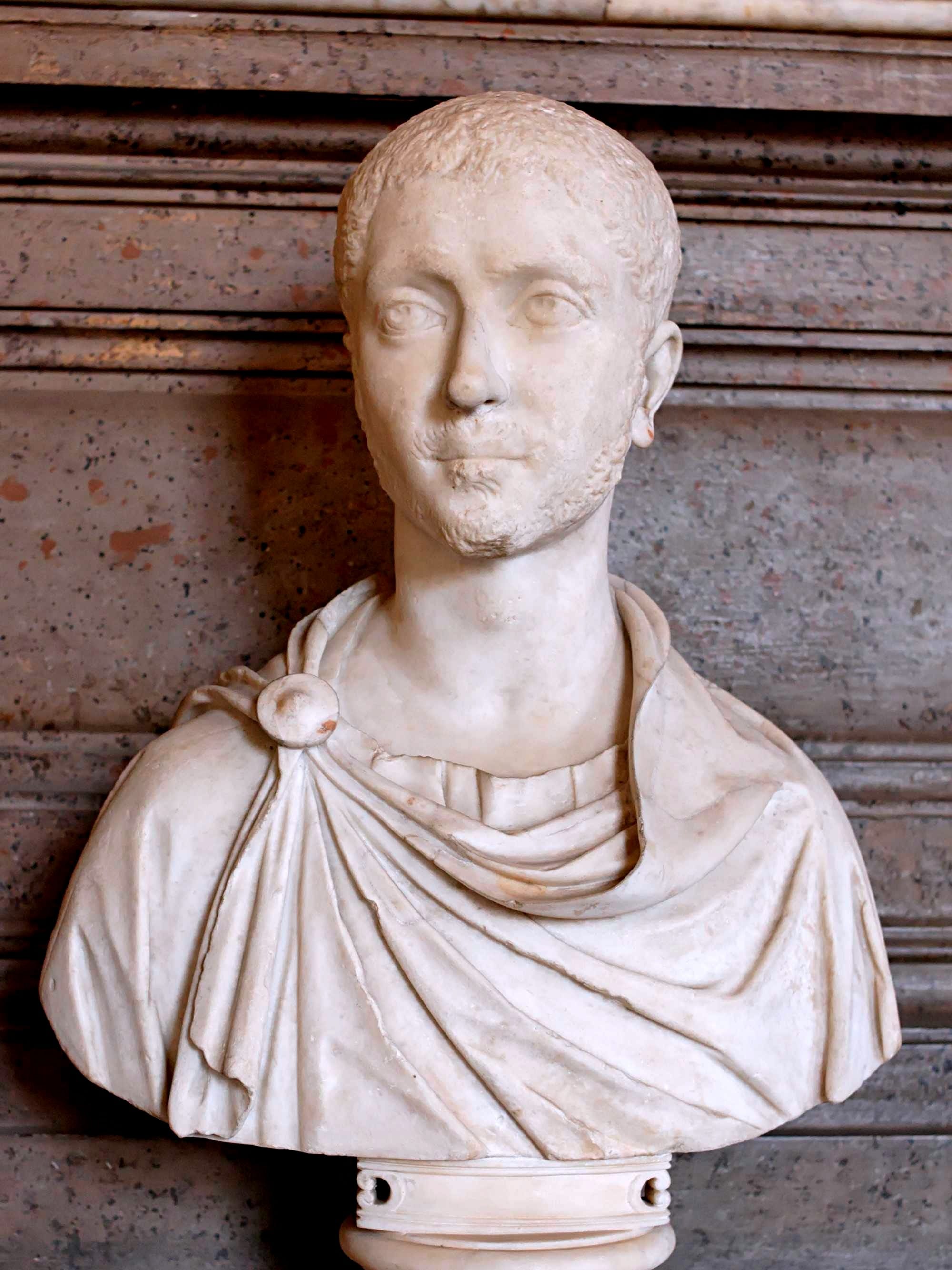 Portrait of Alexander Severus. Marble, Roman artwork, 222–235 CE.