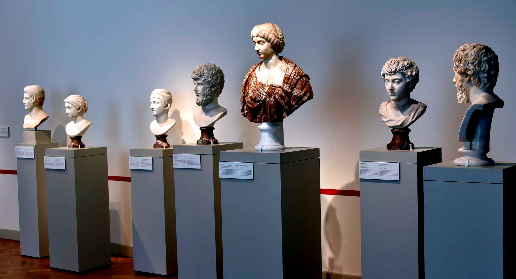 Altes Museum, Berlin. Ancient Roman busts