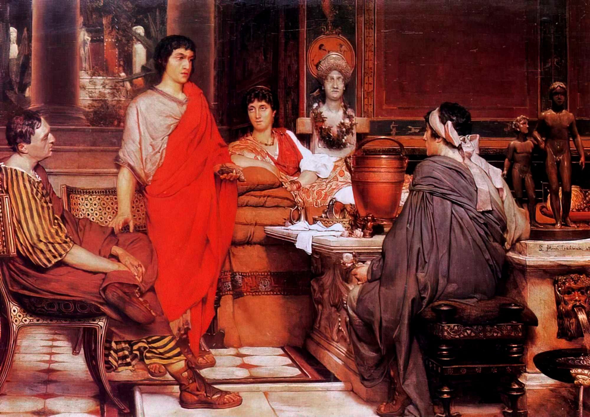 Lawrence Alma-Tadema: Catullus at Lesbia's