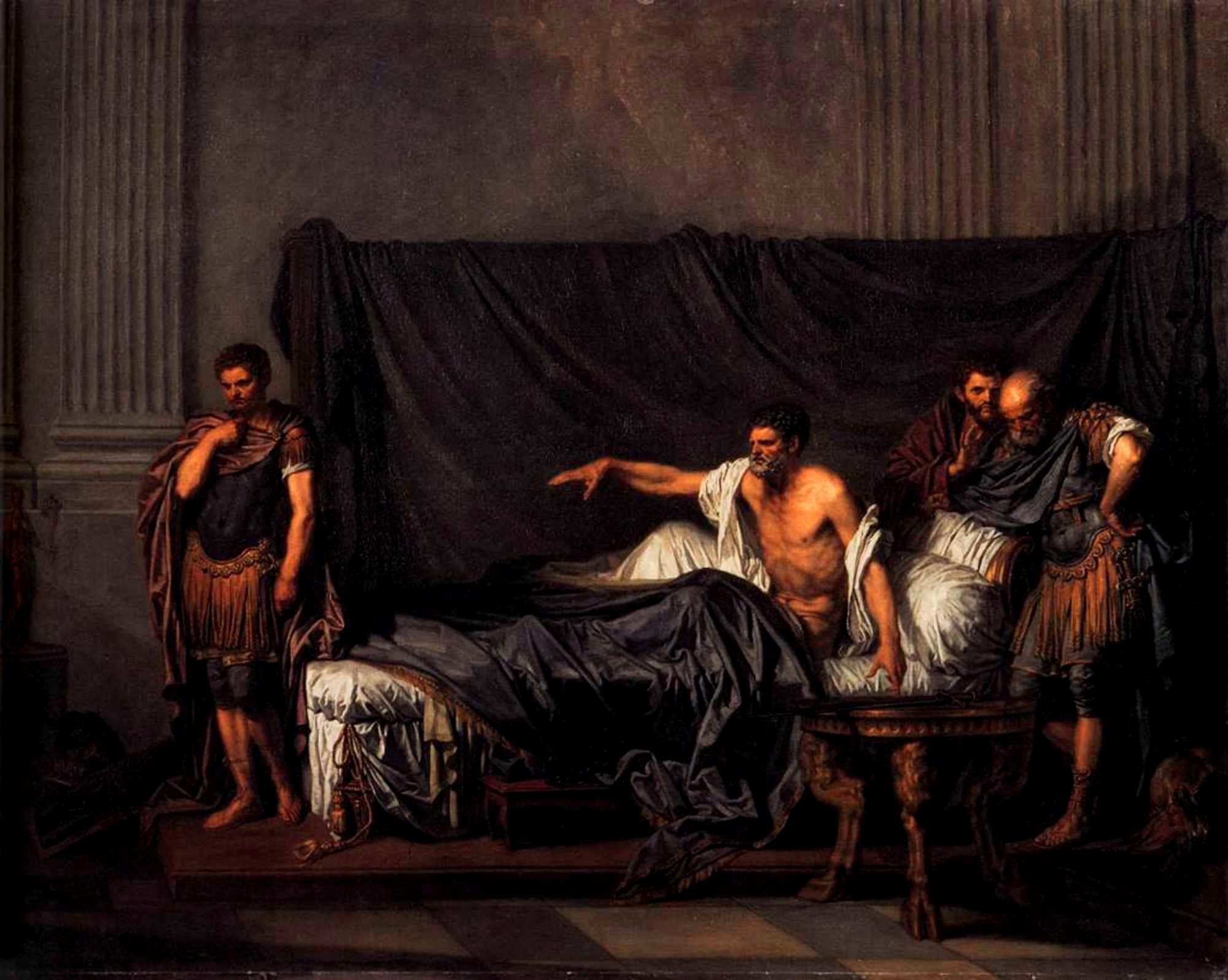 Jean-Baptiste Greuze - Septimius Severus and Caracalla