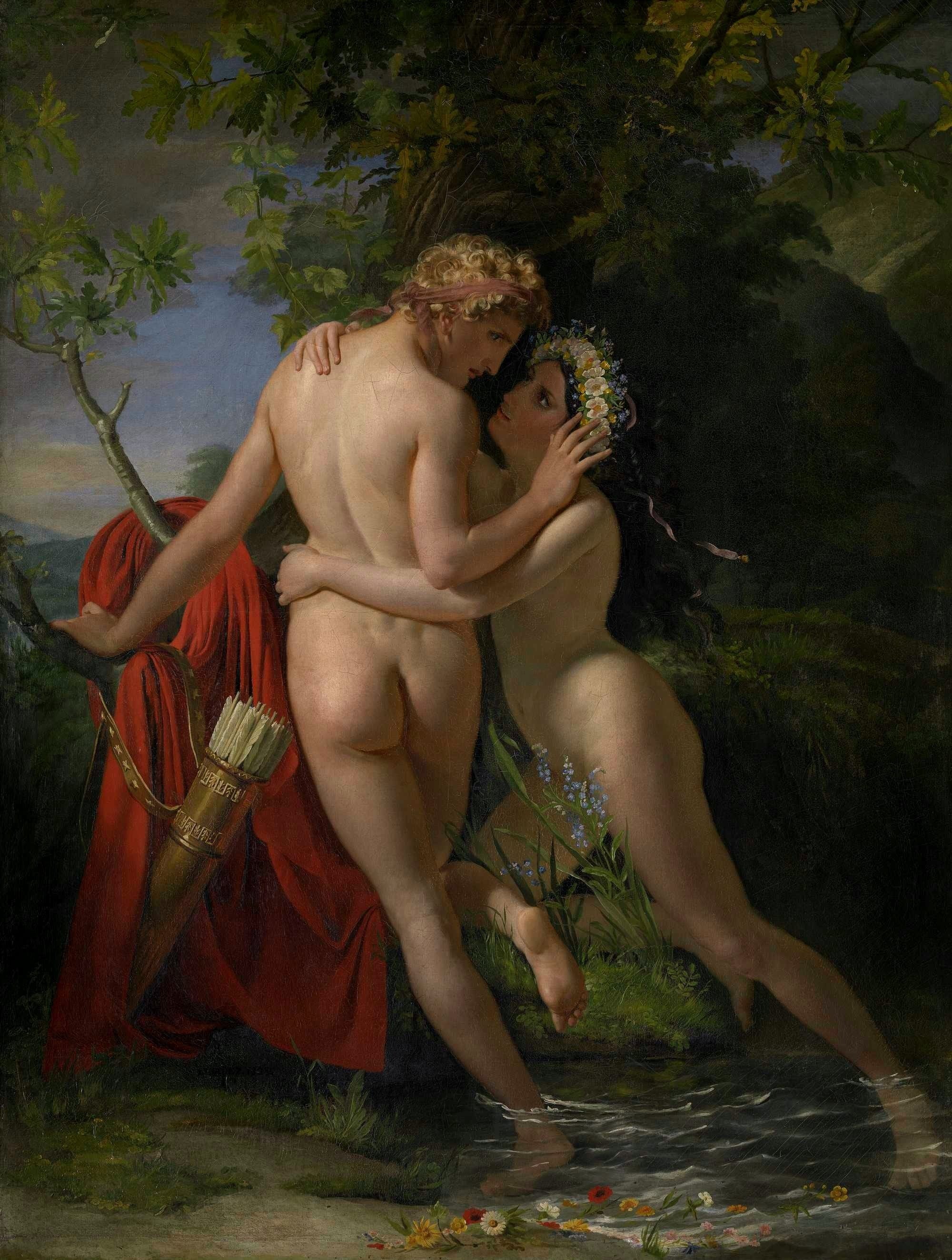 The nymph Salmacis and Hermaphroditus, François-Joseph Navez, 1829, Royal Museum of Fine Arts Ghent, 1829
