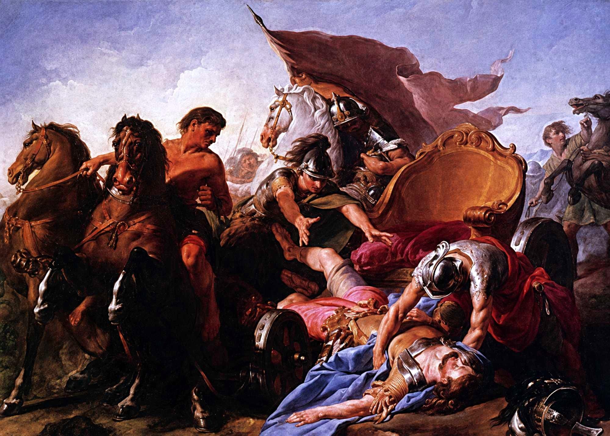 Noel Halle, Antiochus Falling from His Chariot