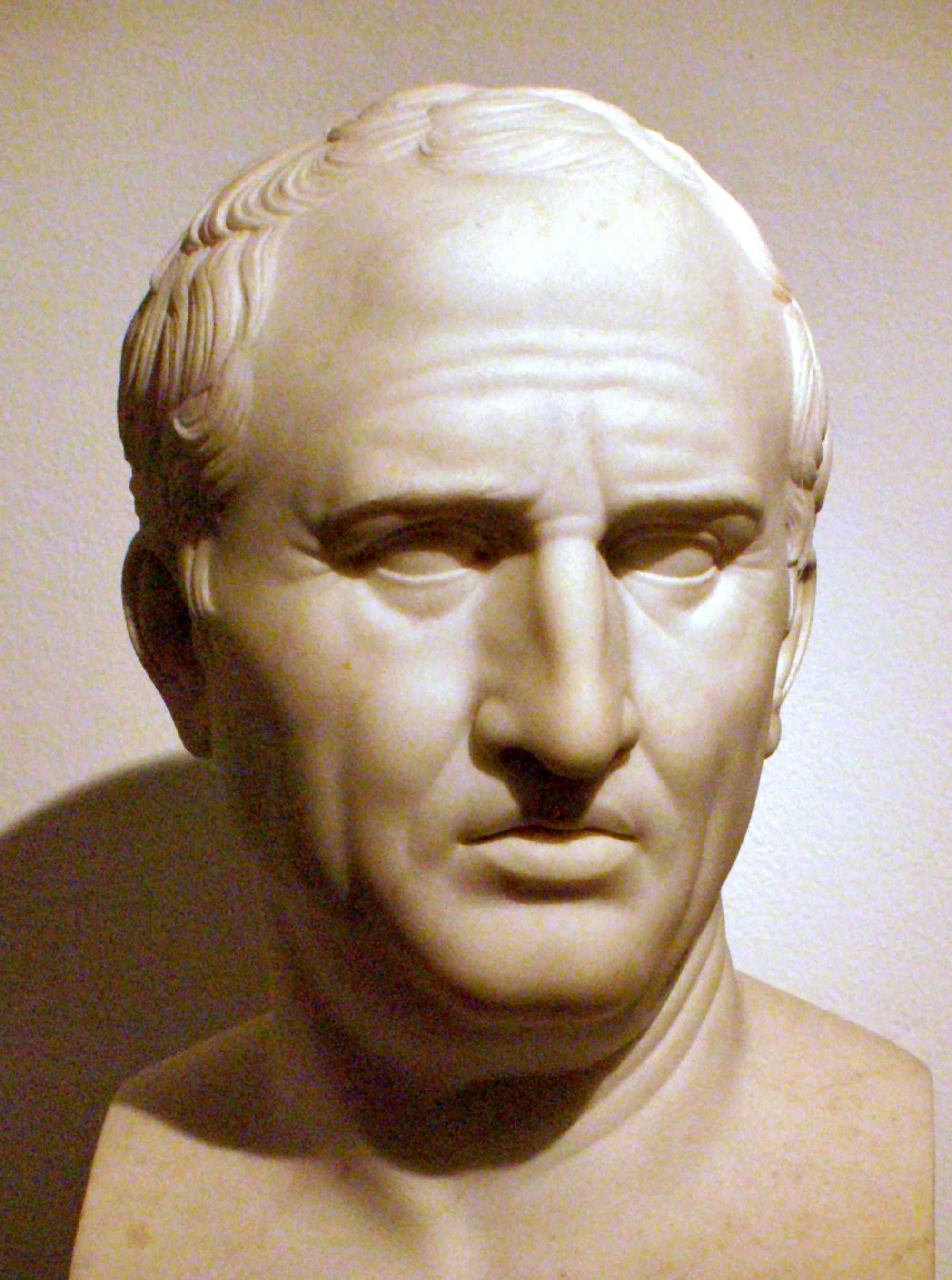  Marcus Tullius Cicero, by Bertel Thorvaldsen as copied from the Roman original, in Thorvaldsens Museum, Copenhagen.