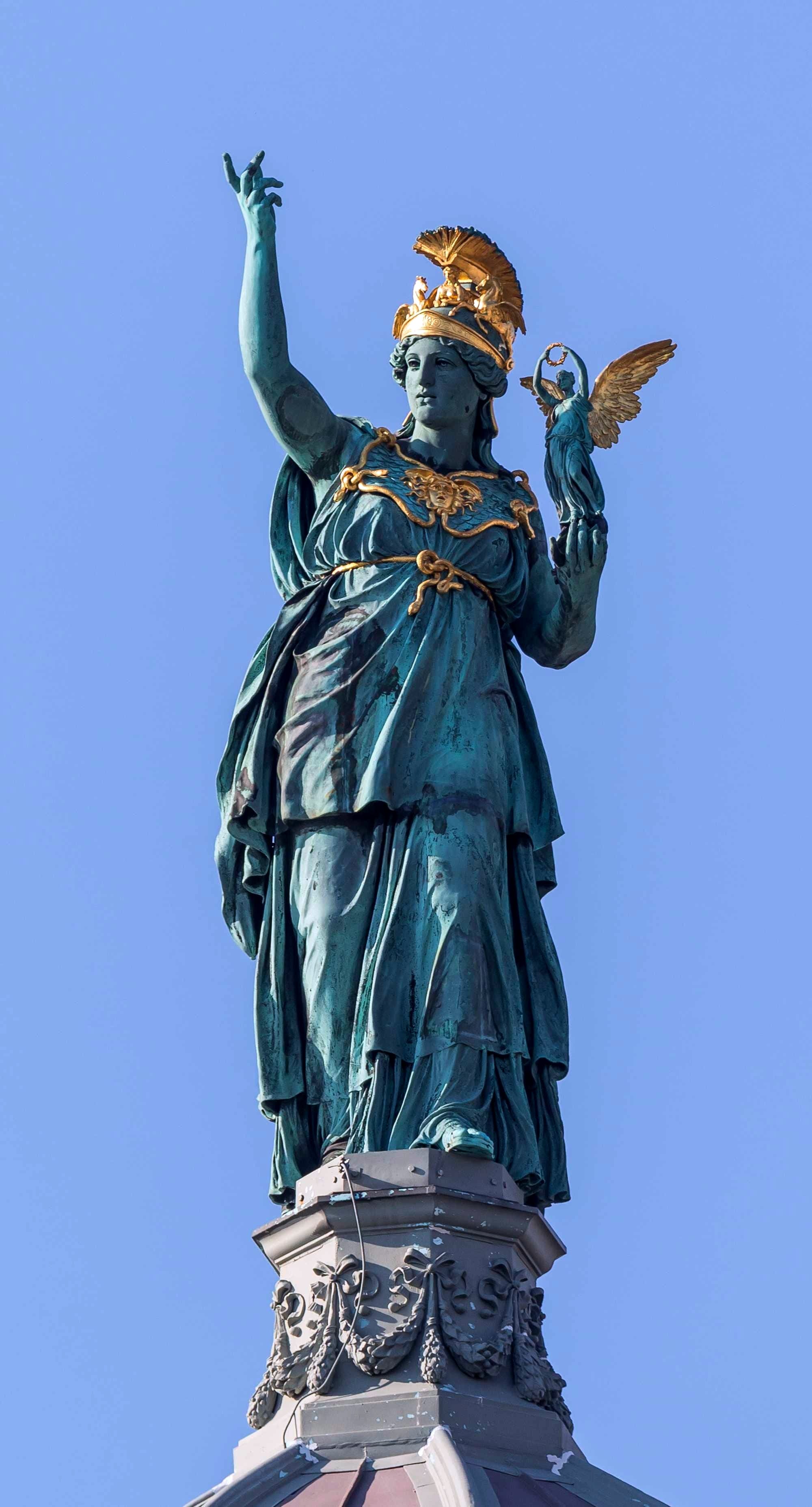 The statue of Athena in the Museum of Art History (Kunsthistorisches Museum), Vienna