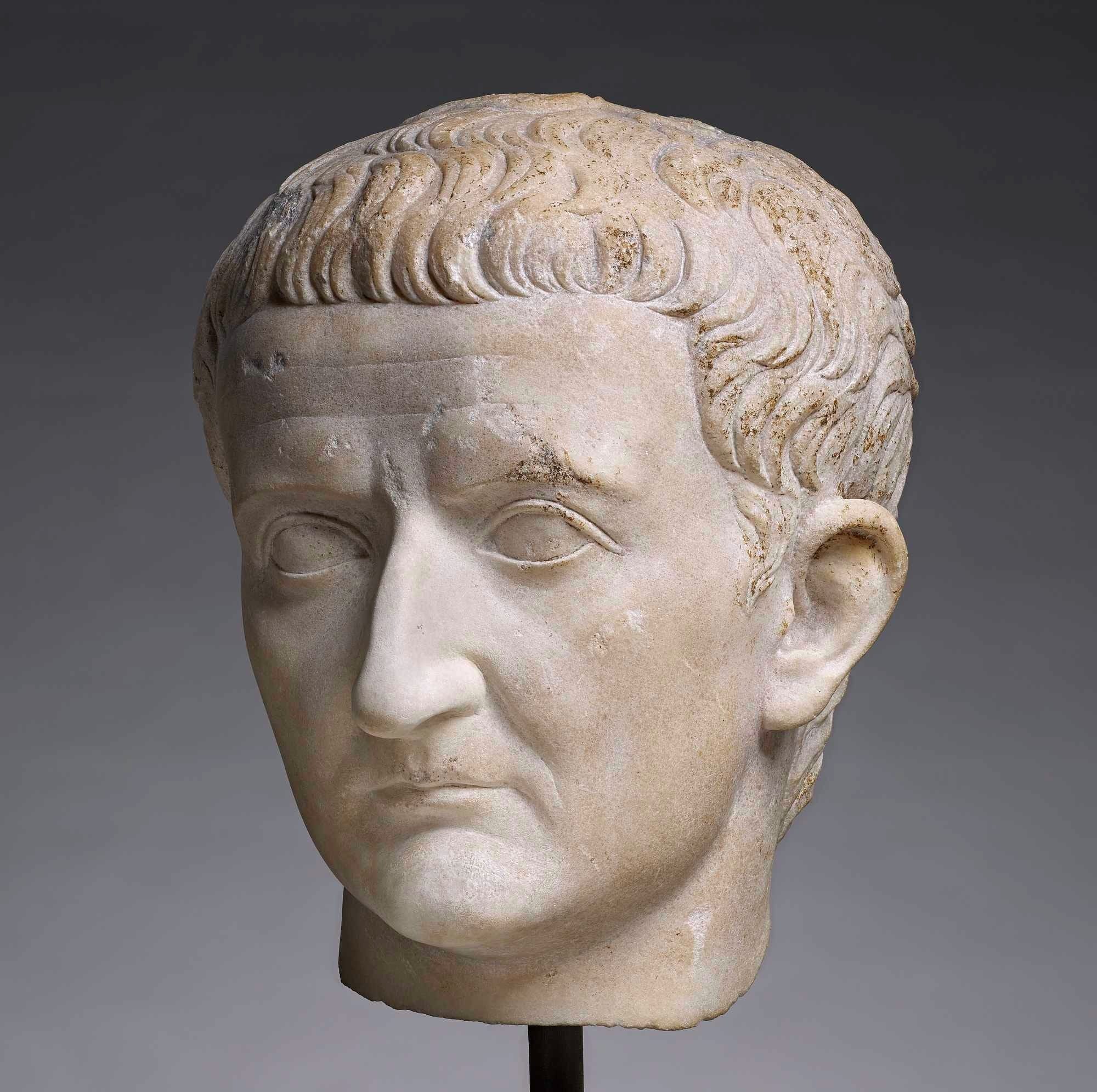 Portrait head of Tiberius