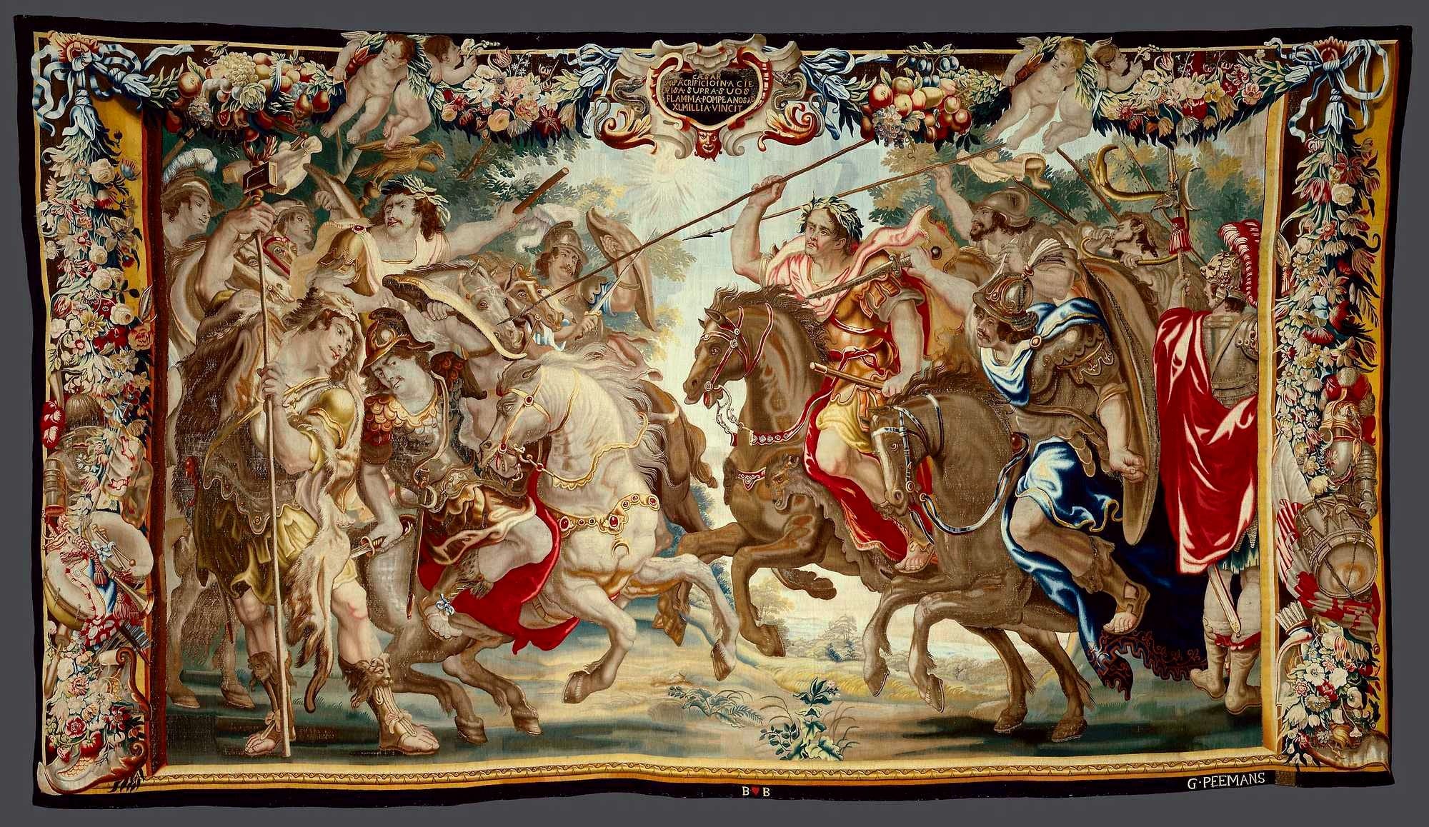 Caesar Defeats the Troops of Pompey from The Story of Caesar and Cleopatra by Justus van Egmont