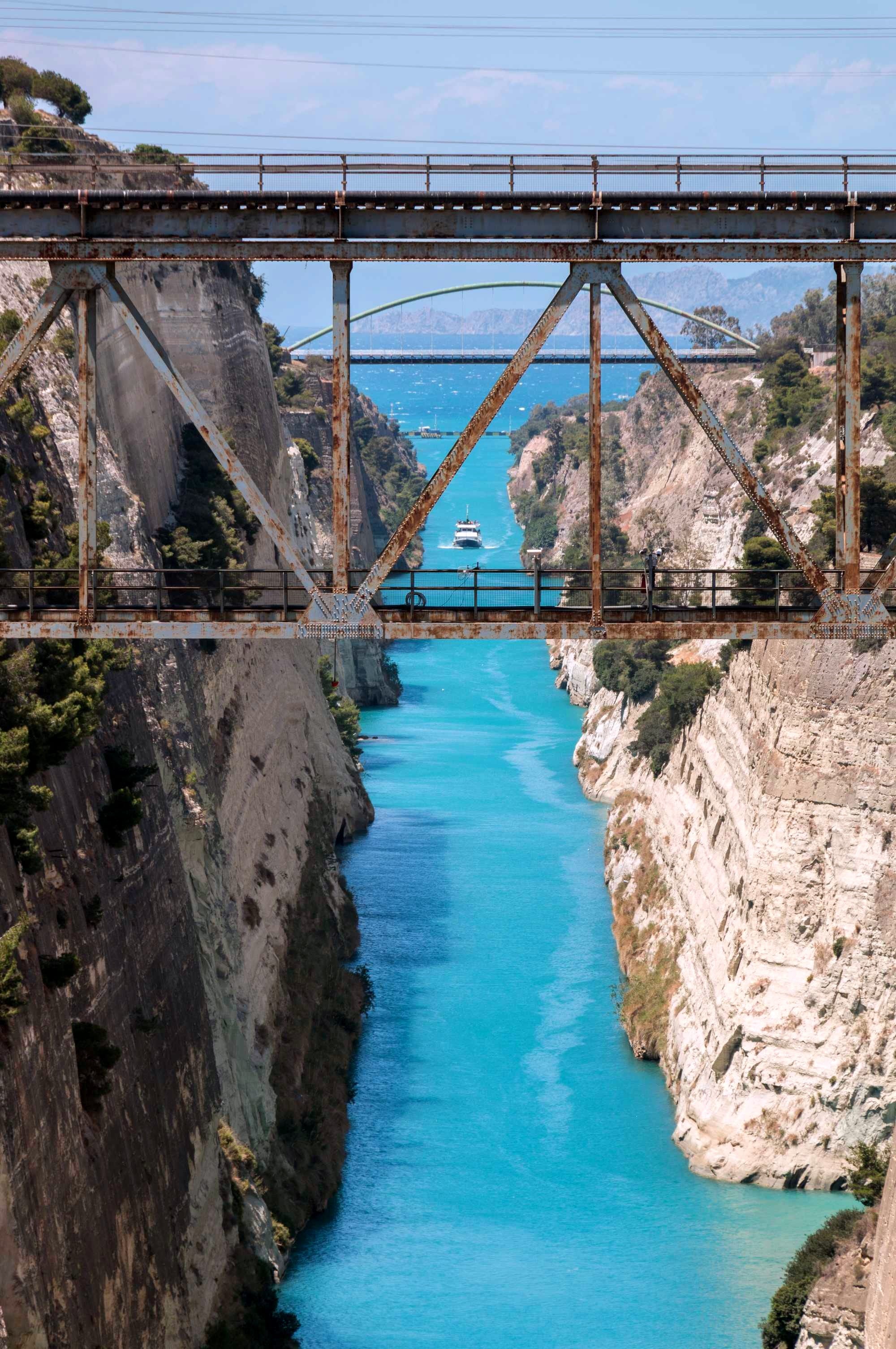 Bridges over the Corinth Canal