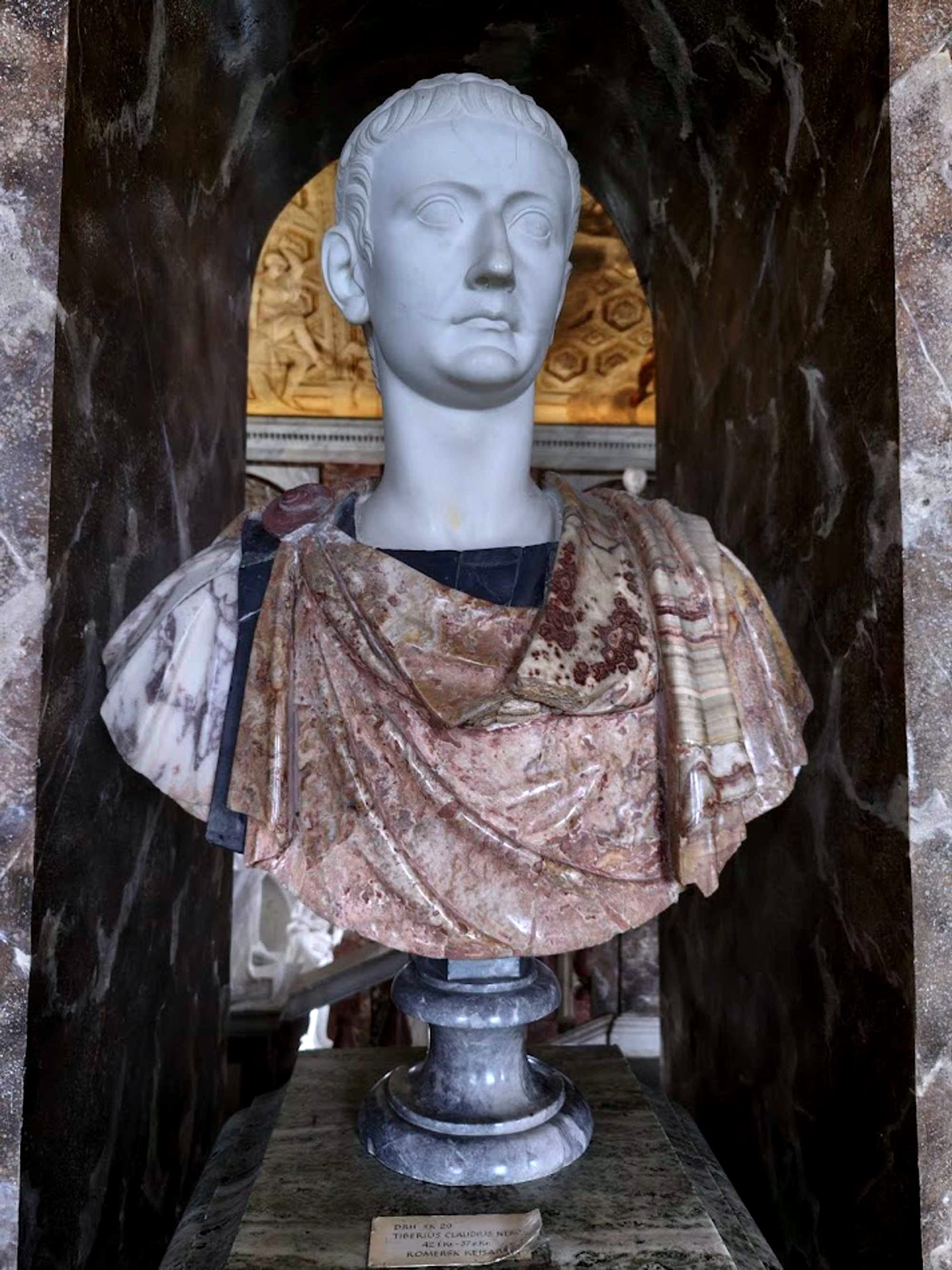 Tiberius Claudius Nero bust in Drottningholm Slot