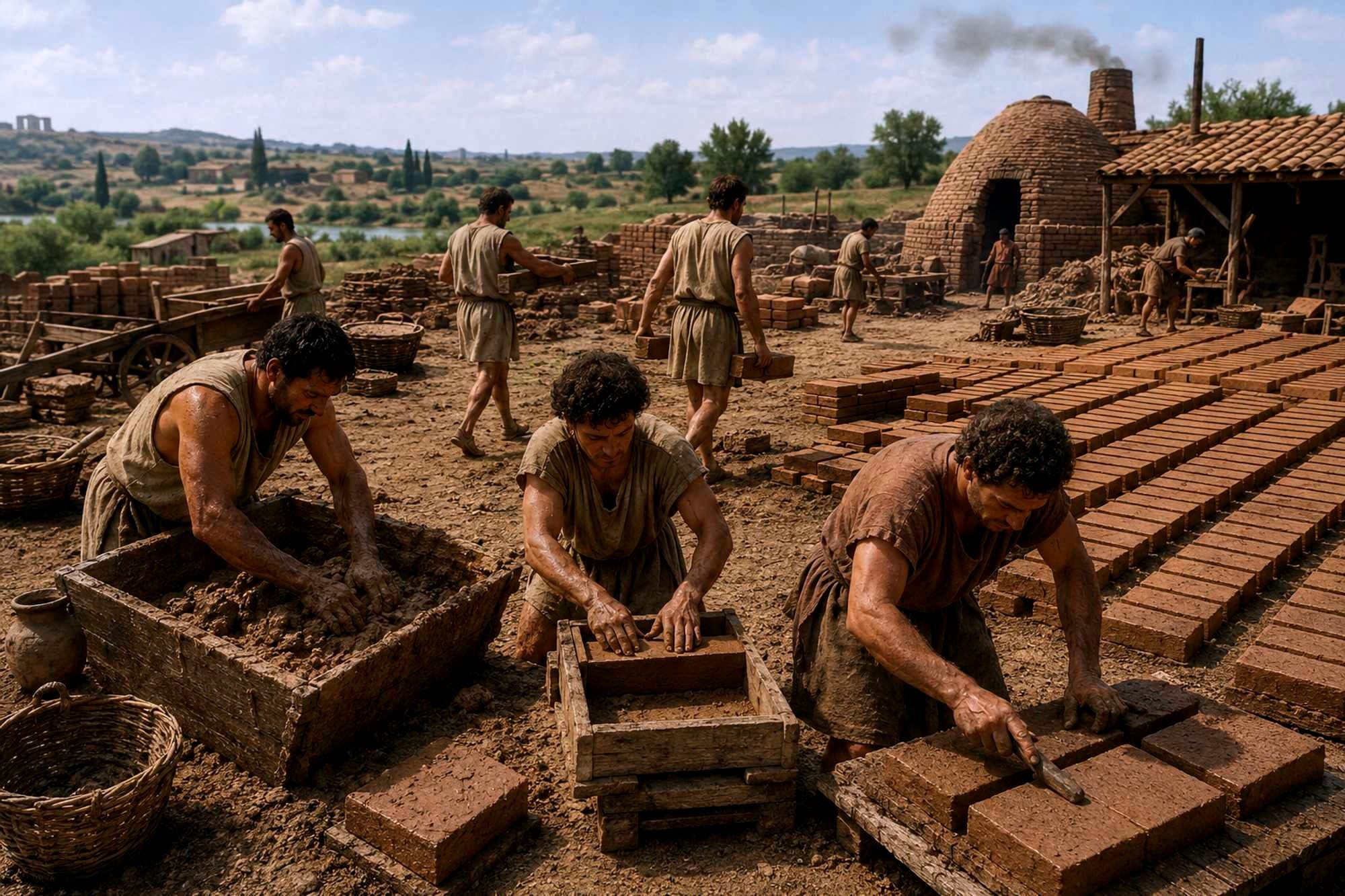 A possible representation of brick workers in action