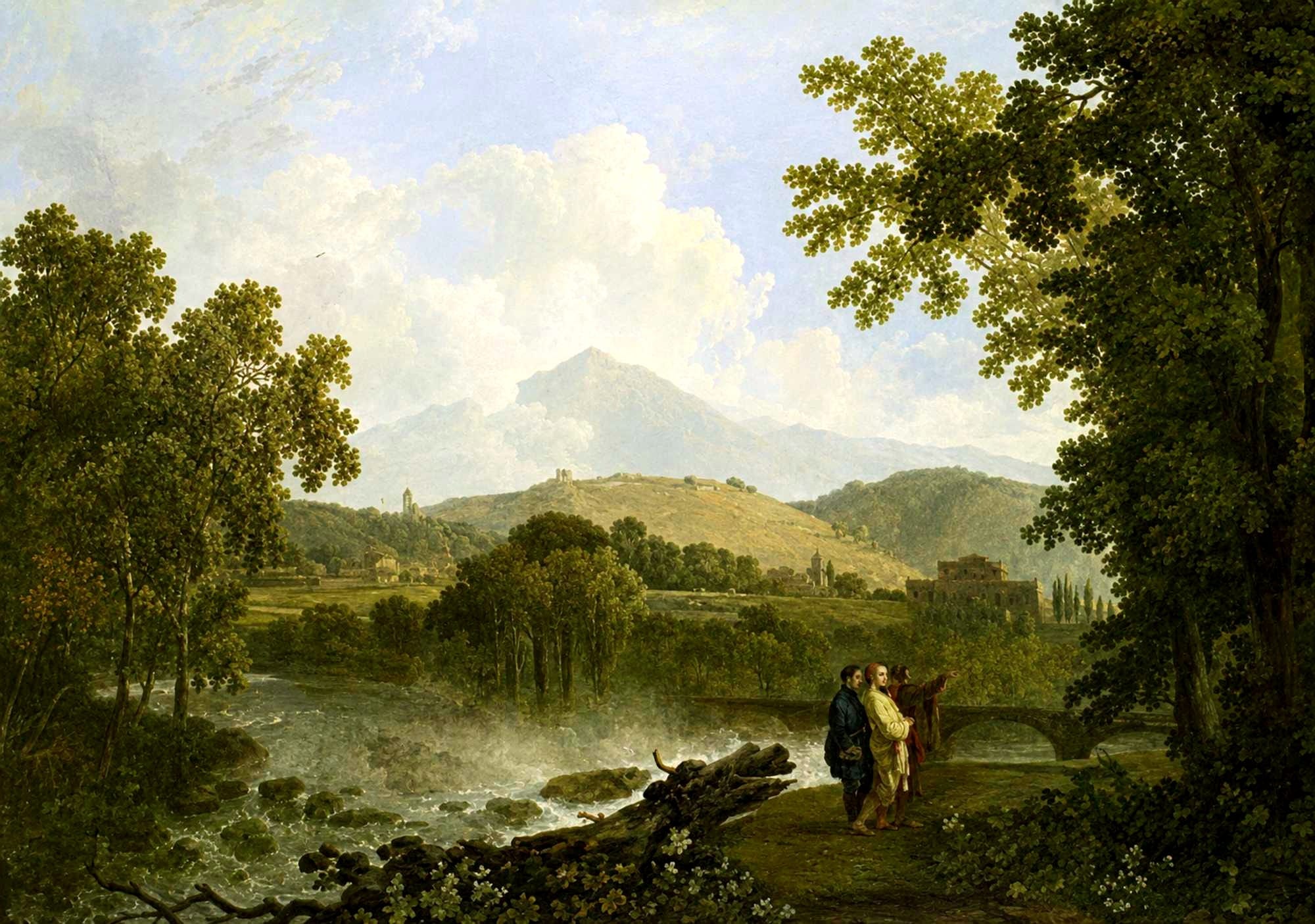 Richard Wilson-Cicero and his two Friends, Atticus and Quintus, at his Villa at Arpinum