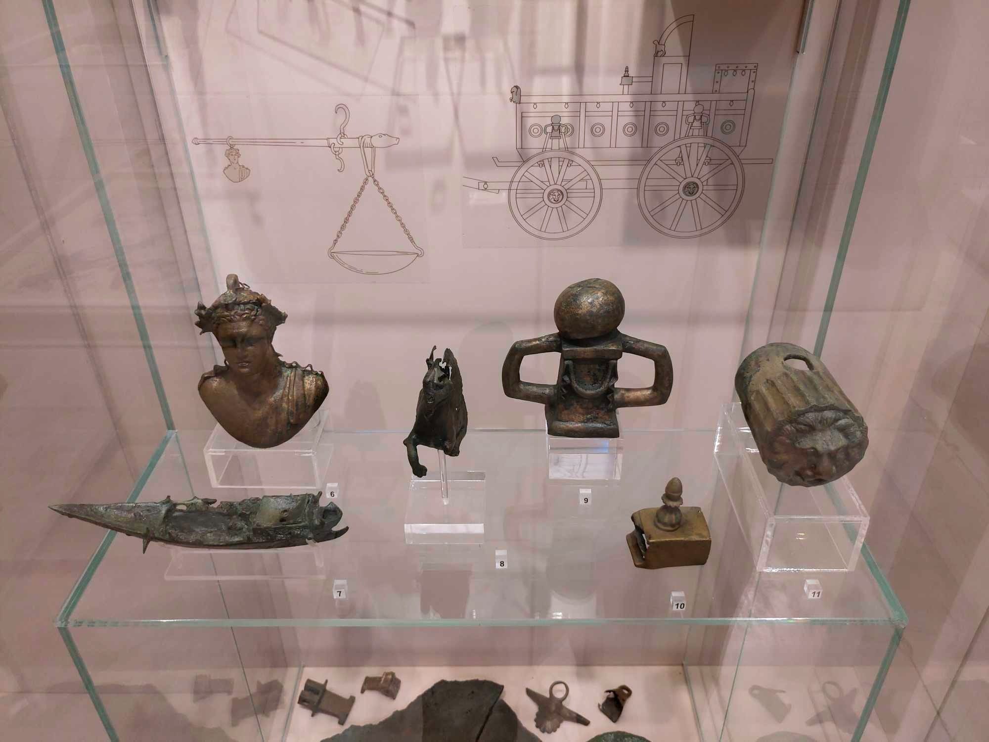 Archaeological Museum of Rethymno, Crete, Greece. Temporary exhibition in the Church of St Francis.