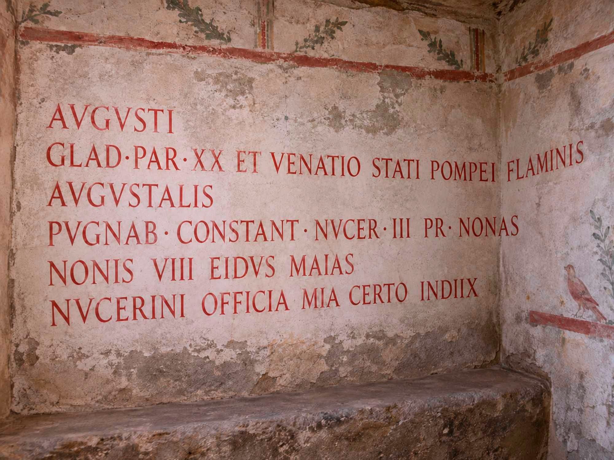 A possible representation of inscription CIL IV 3882