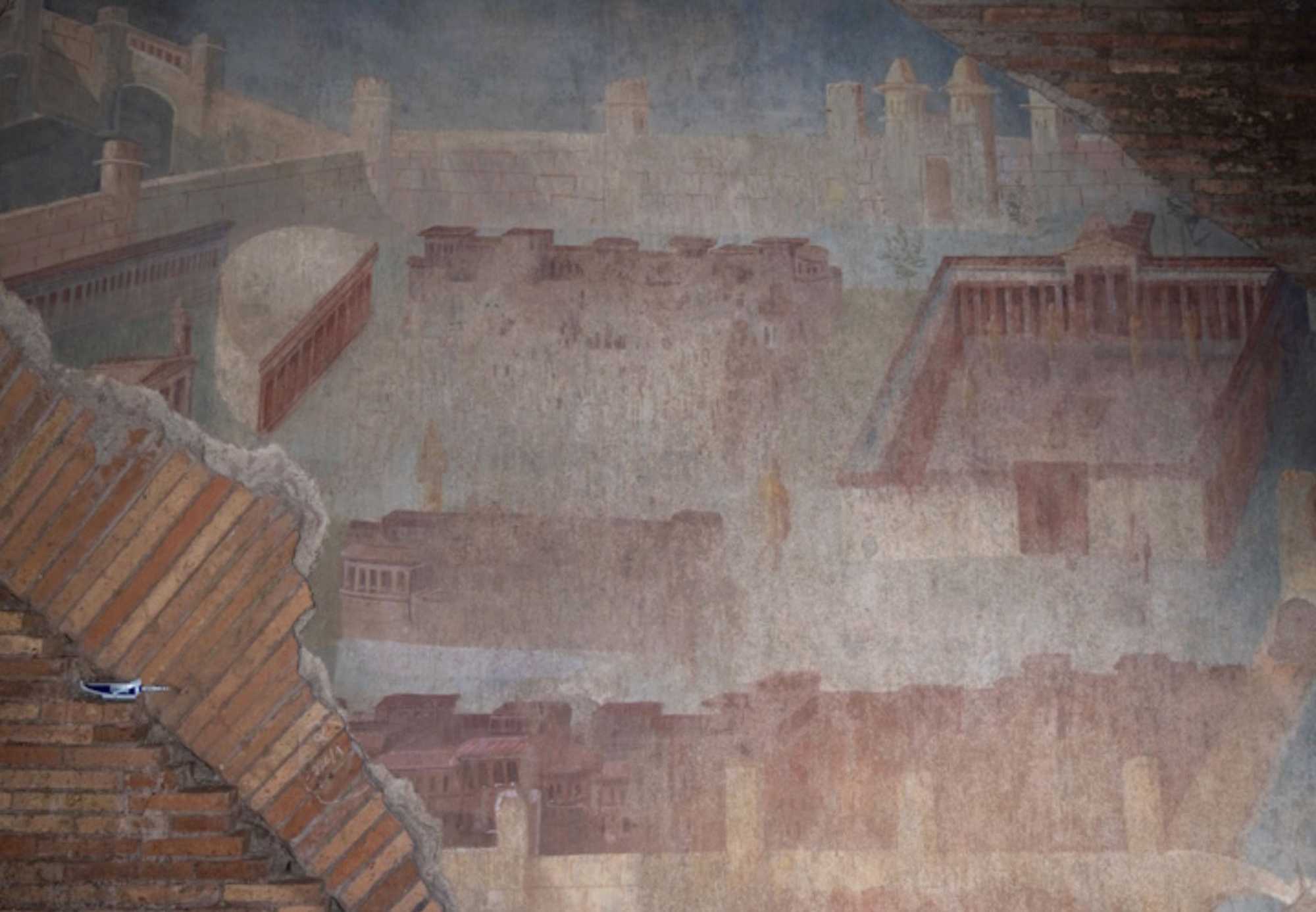 Detail from the Painted City fresco