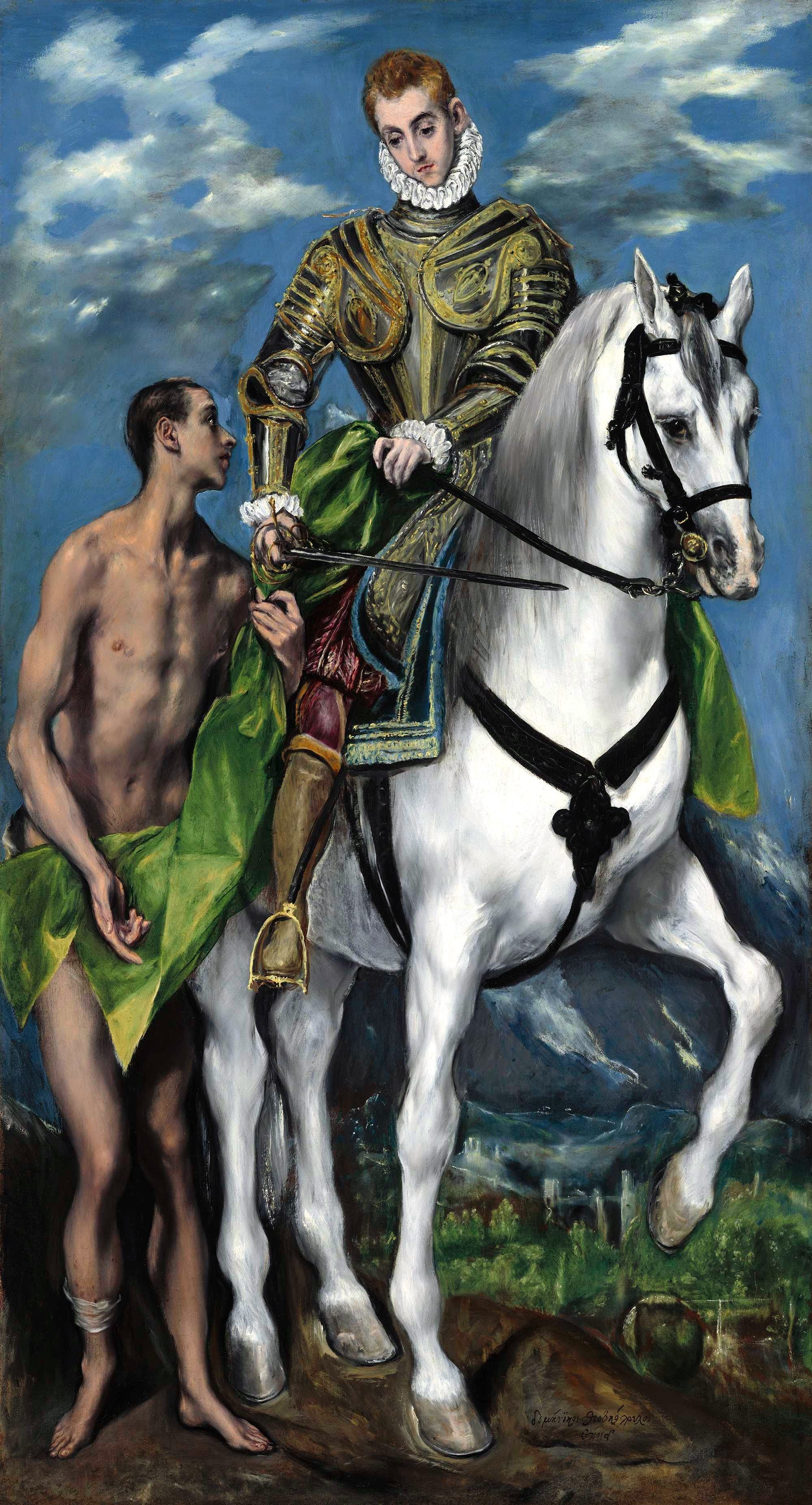 El Greco: Saint Martin and the Beggar 