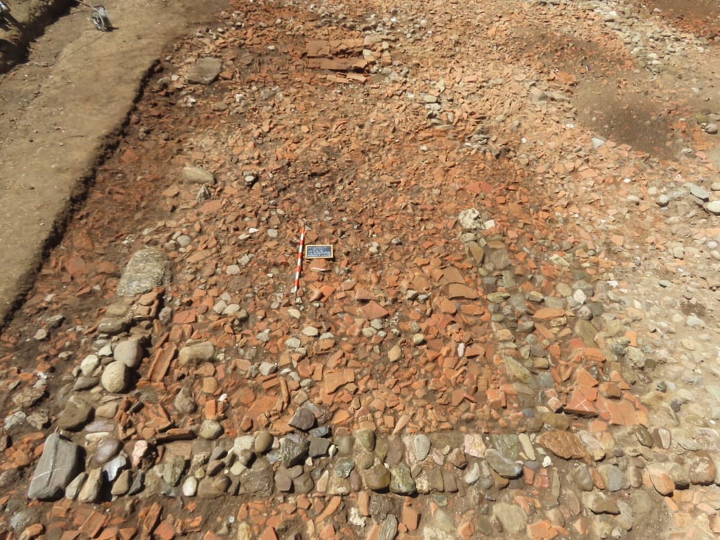 General view of the archaeological excavation at Stramonte