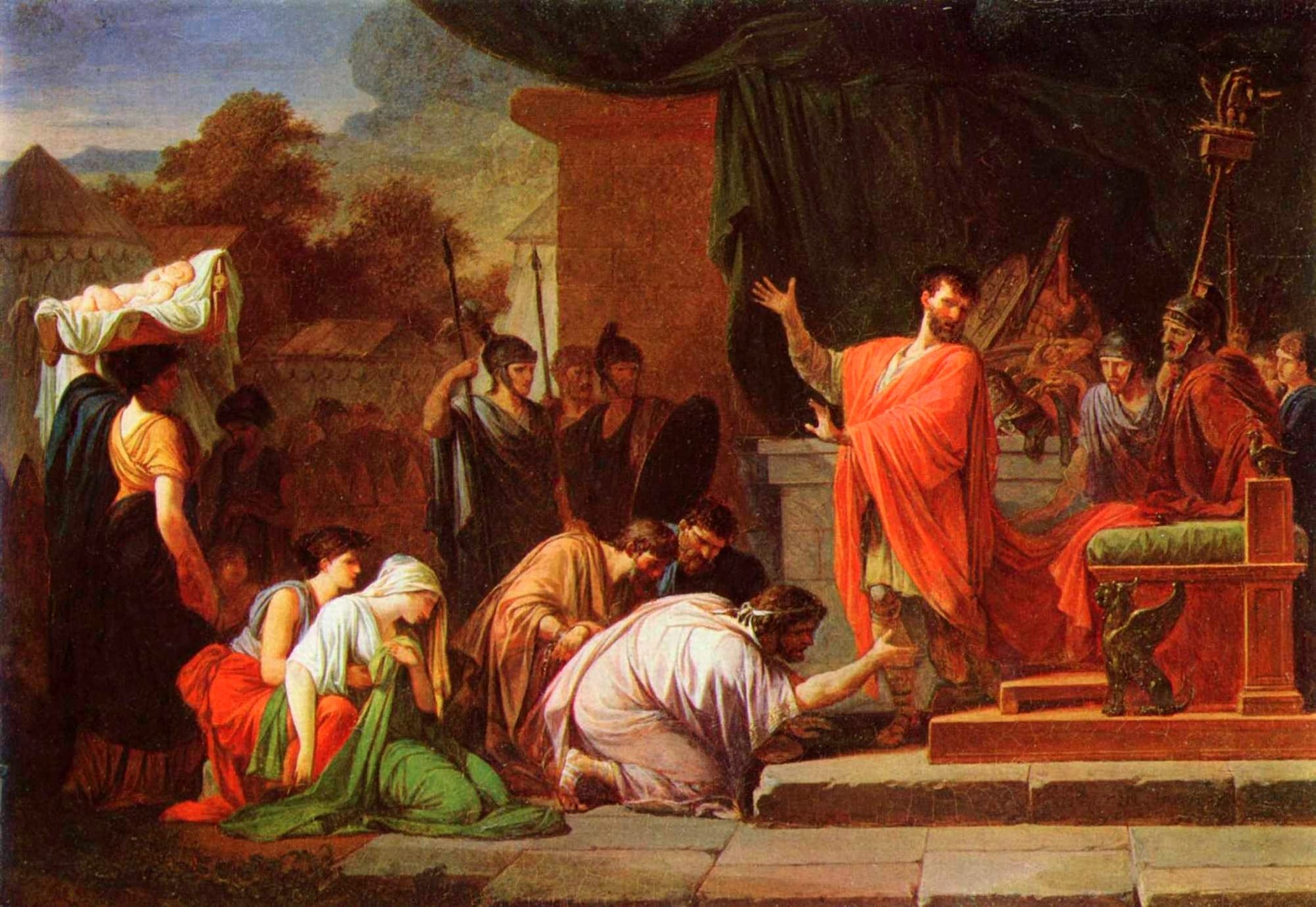 Jean-François Pierre Peyron, King Perseus before Aemilius Paulus