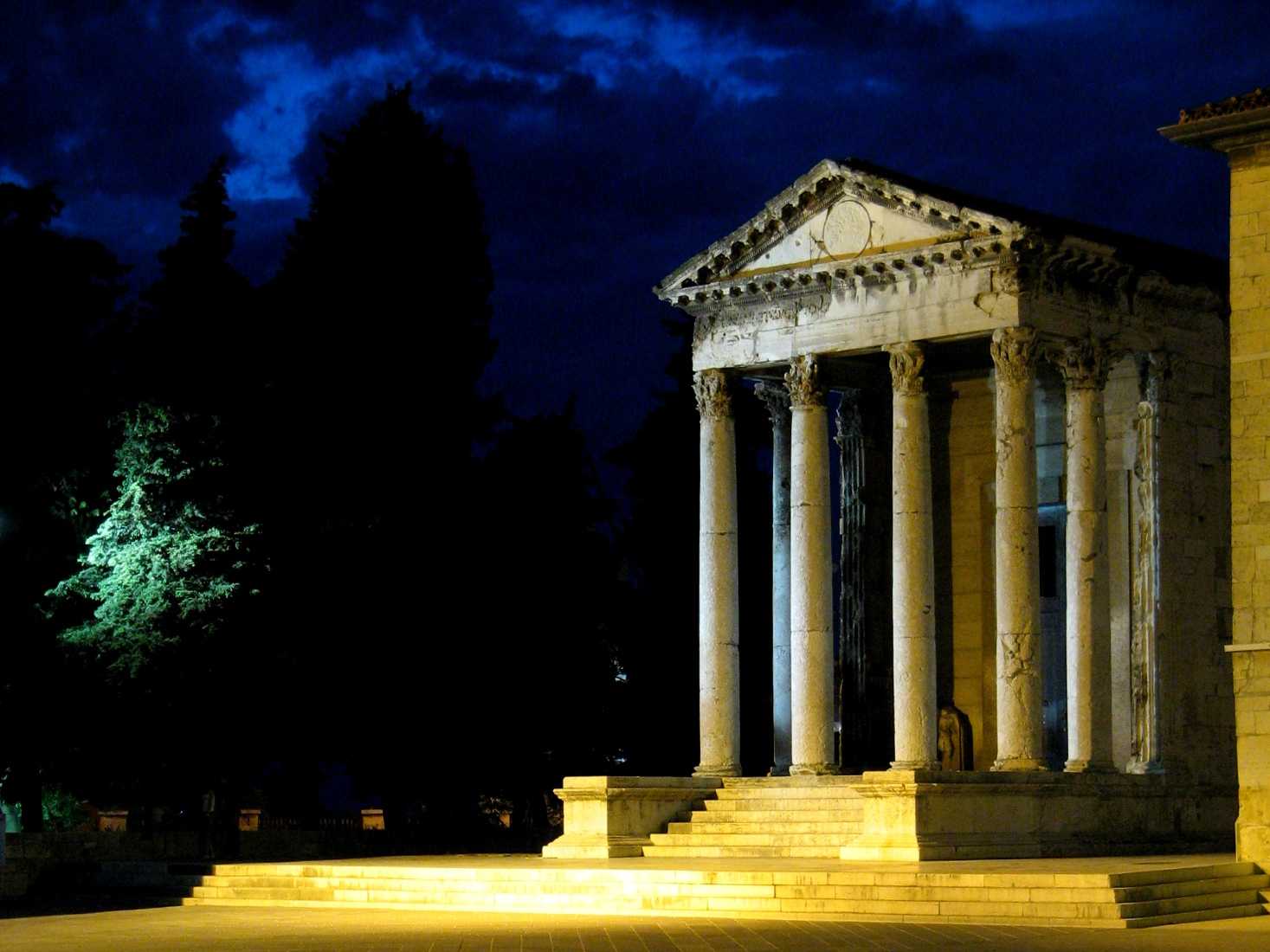 Temple of Augustus, in Pula (Croatia)